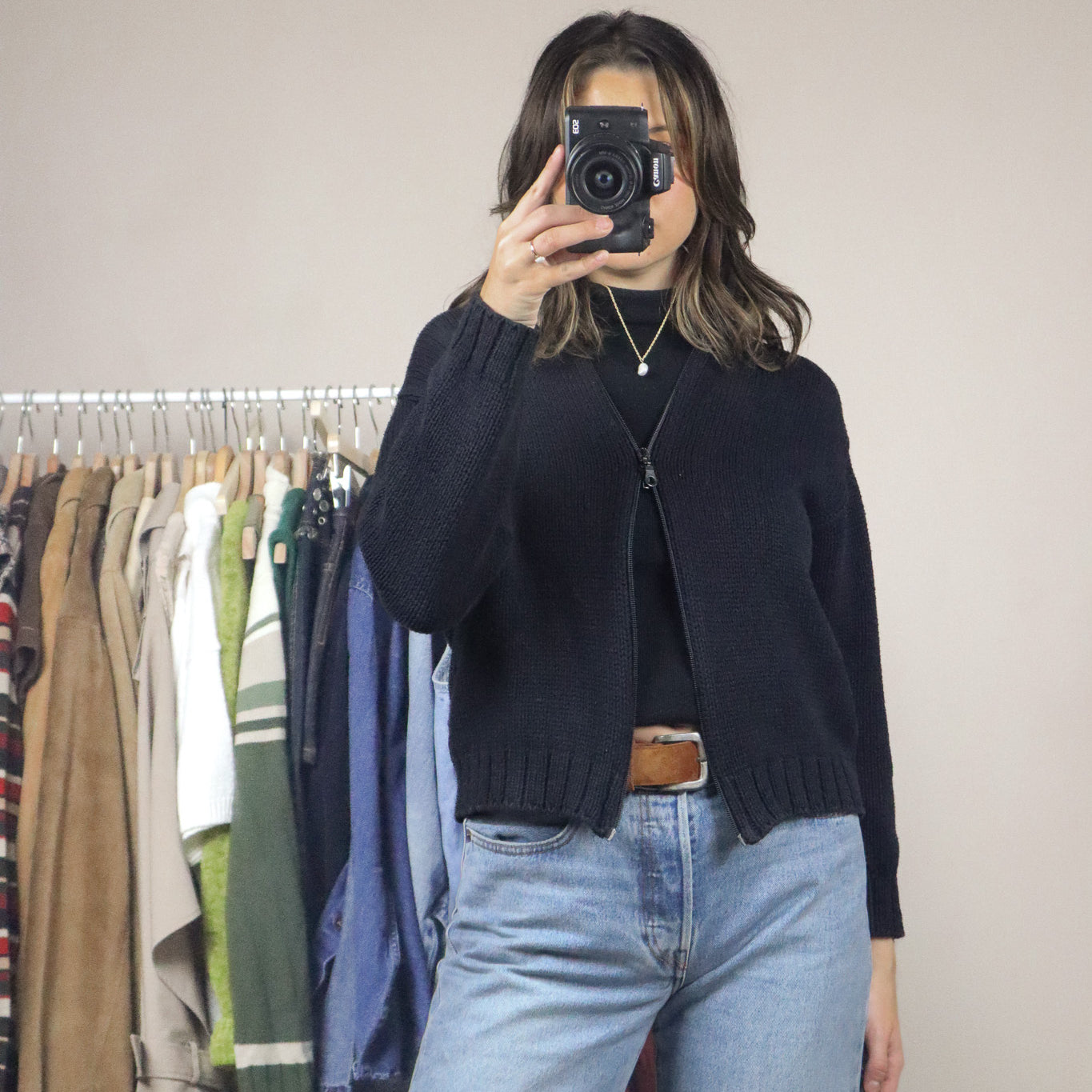 Vintage x Zip-Up Knit (XS/S)