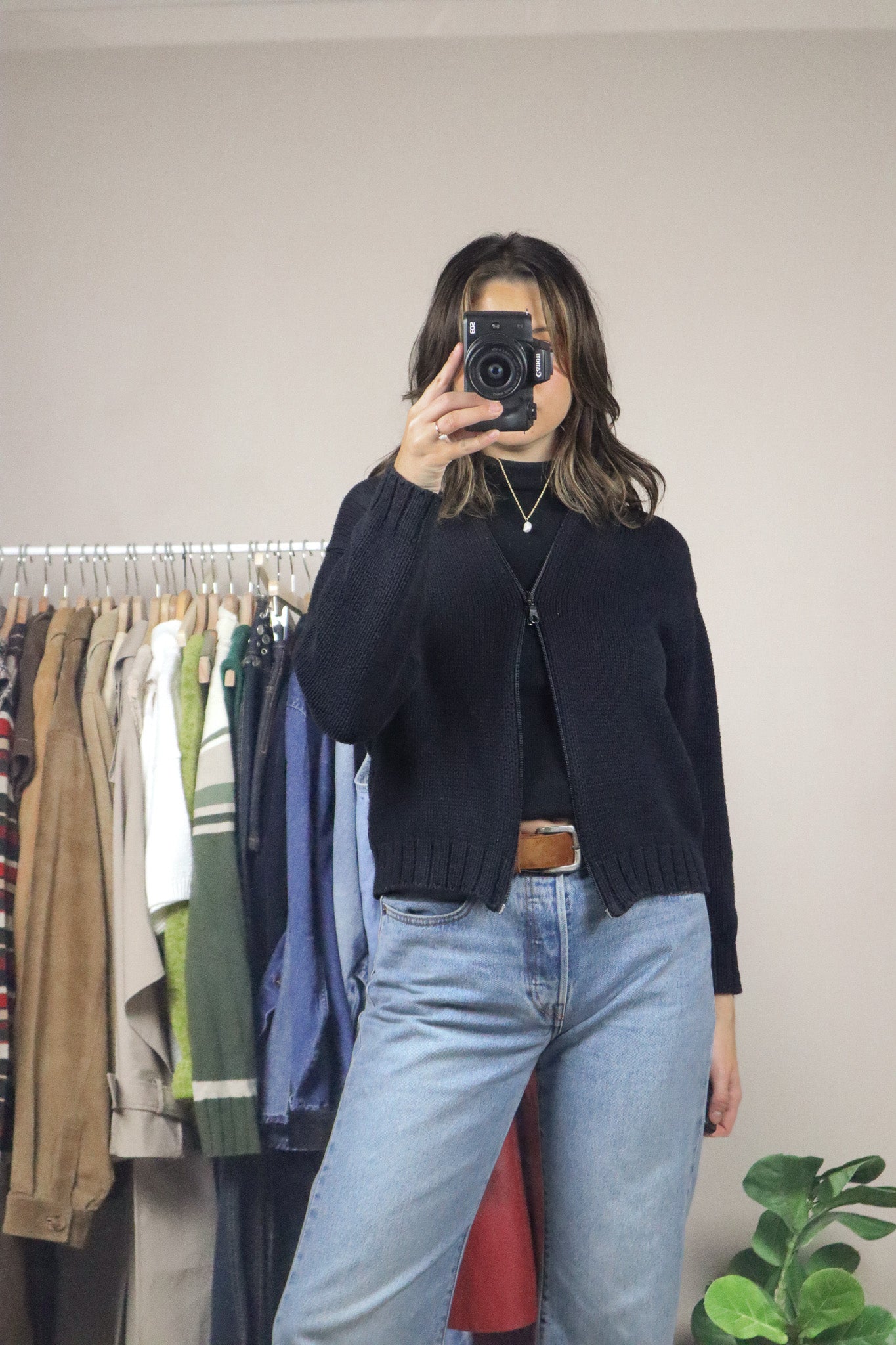 Vintage x Zip-Up Knit (XS/S)