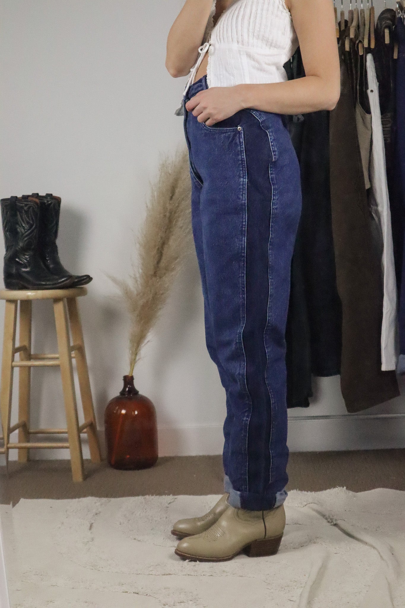 Made in USA x Vintage x Two-Tone Roper Jeans (6/8)