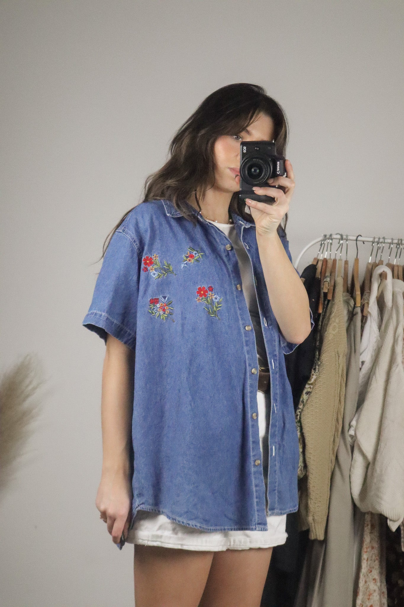 Vintage x Denim Embroidered Short Sleeve (L/XL)