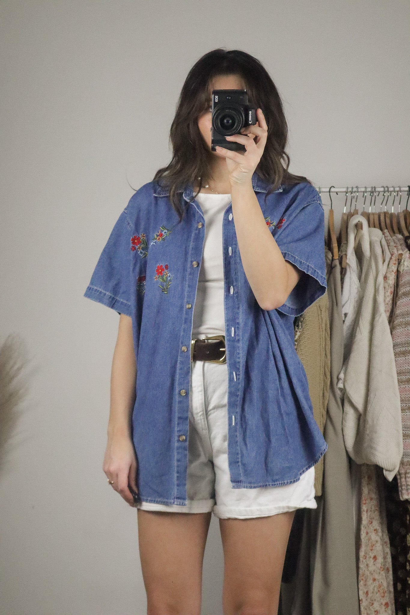 Vintage x Denim Embroidered Short Sleeve (L/XL)