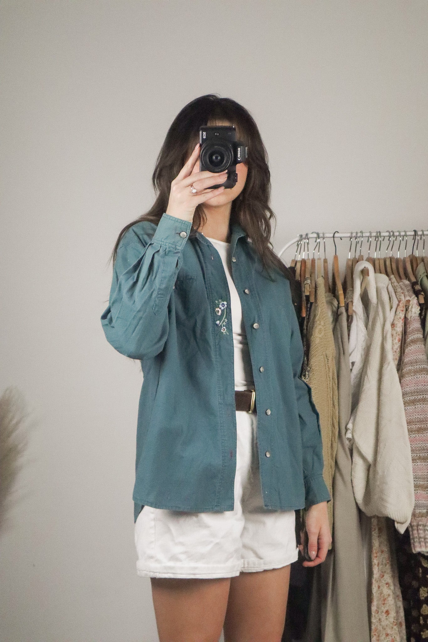 Vintage x Embroidered Button Down (S)