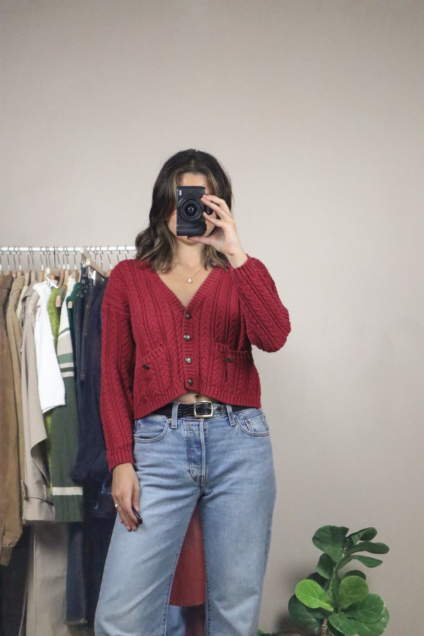 Vintage x Cropped Cardi (XS/S)