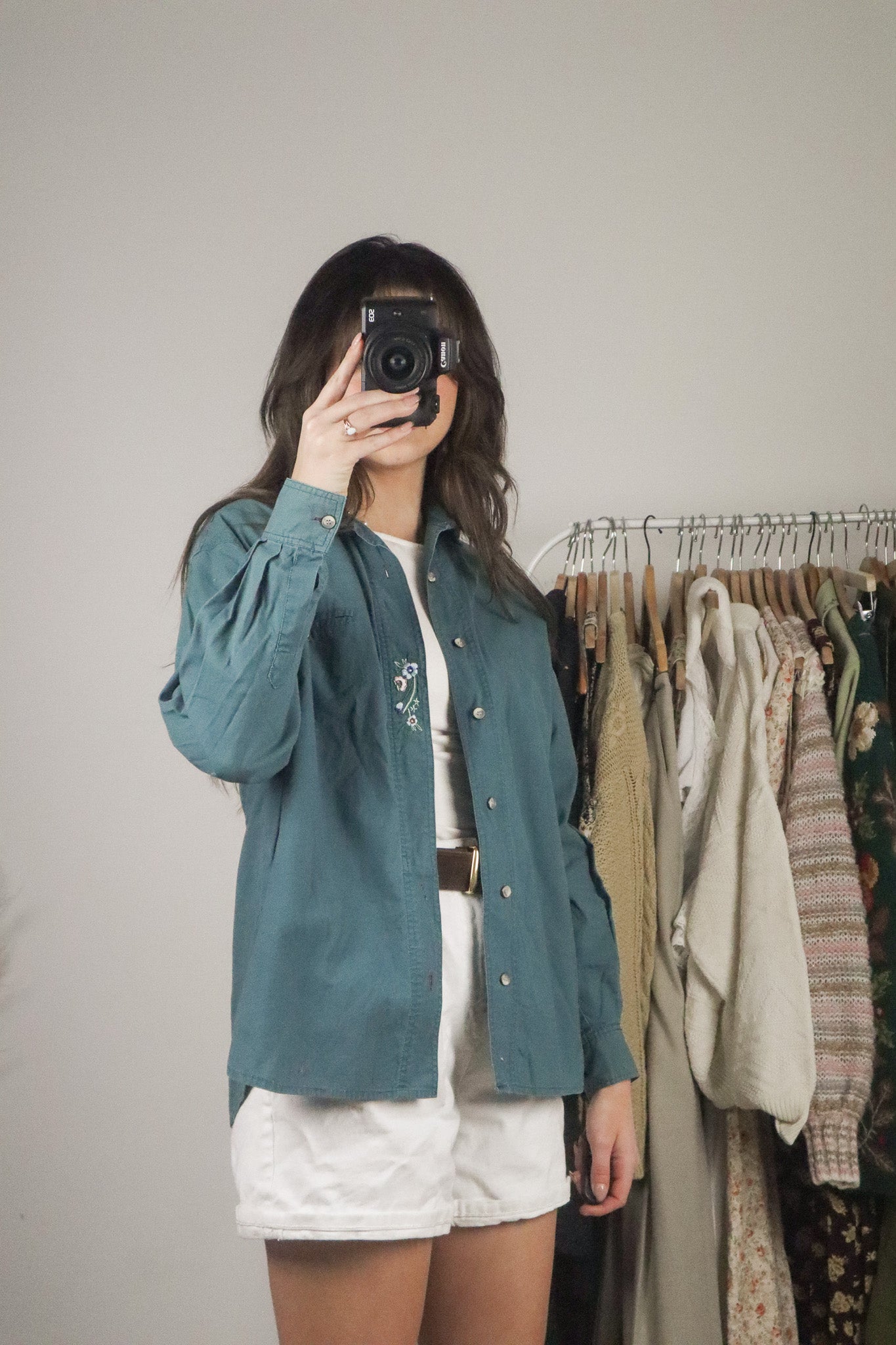 Vintage x Embroidered Button Down (S)