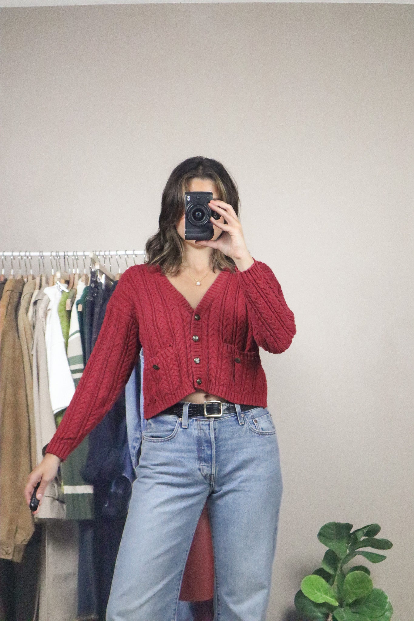 Vintage x Cropped Cardi (XS/S)