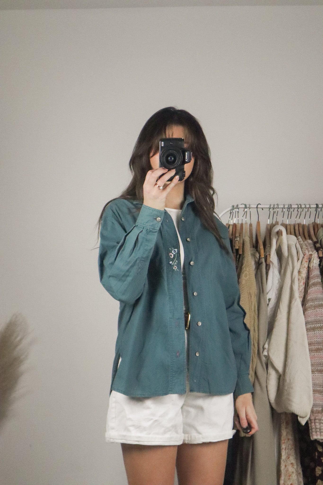 Vintage x Embroidered Button Down (S)