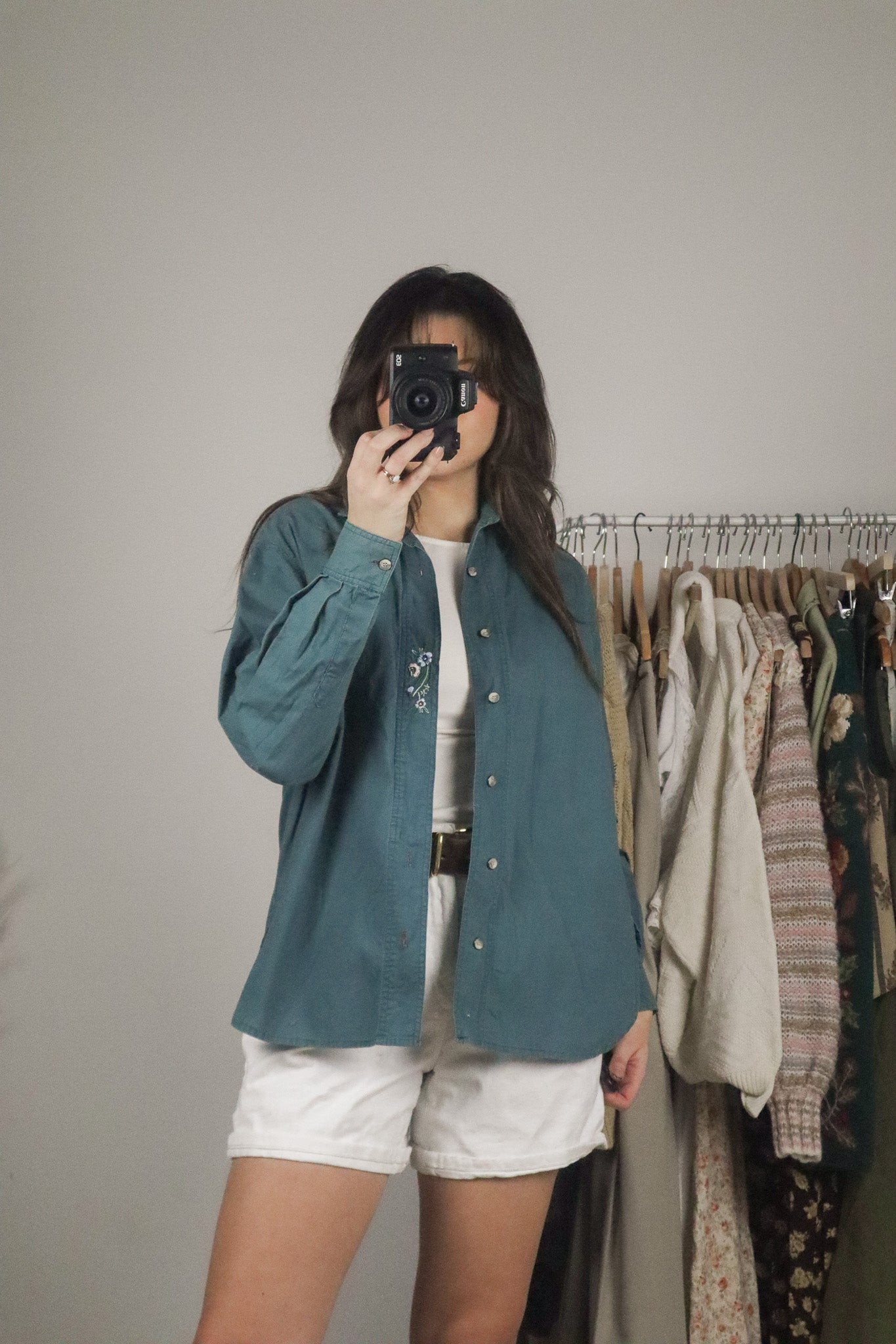 Vintage x Embroidered Button Down (S)