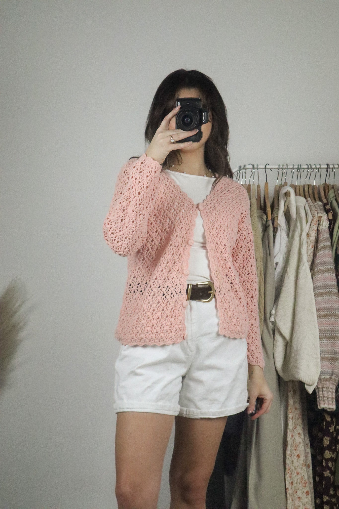 Vintage x Crochet Cardigan (S)