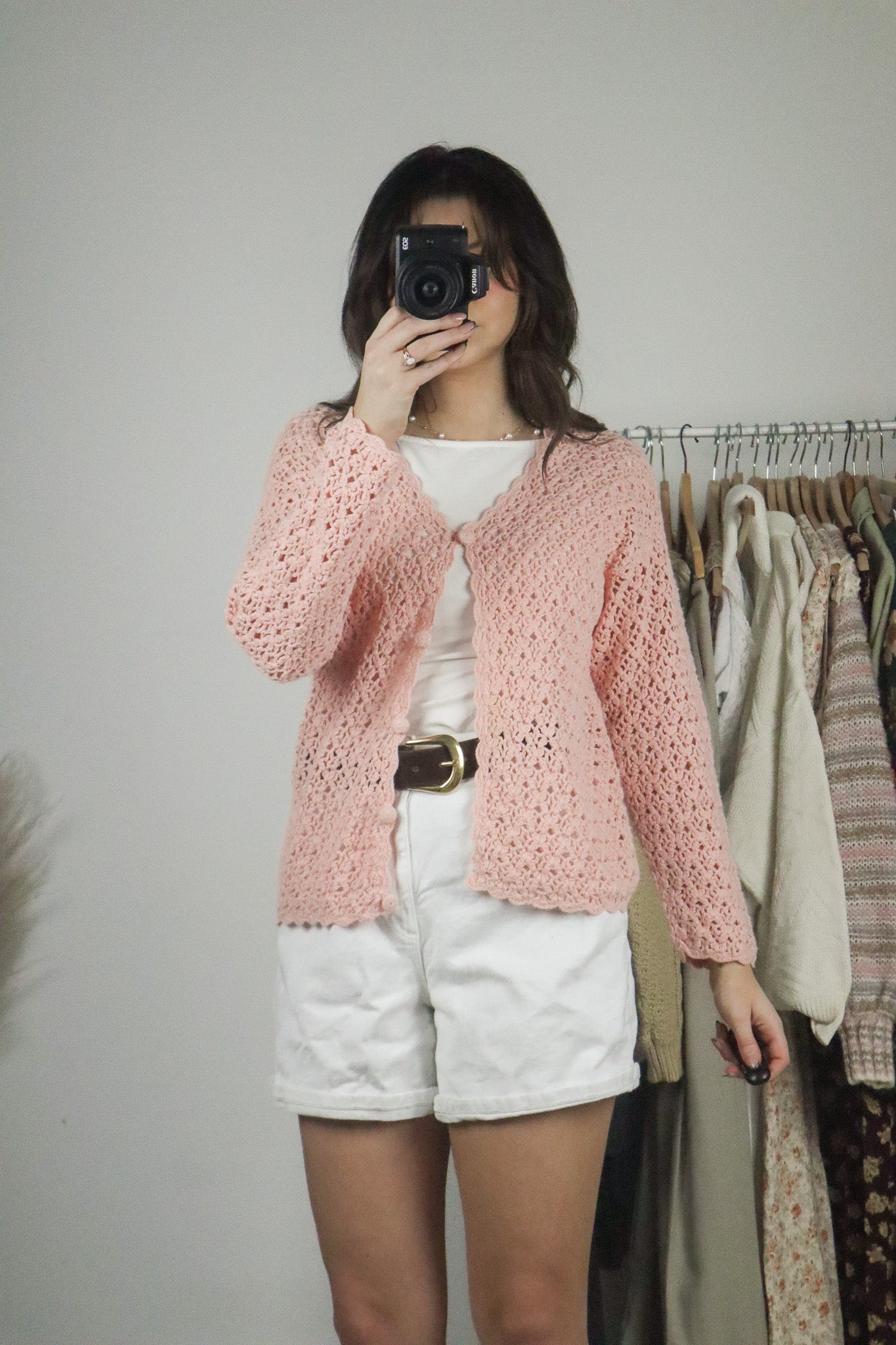 Vintage x Crochet Cardigan (S)