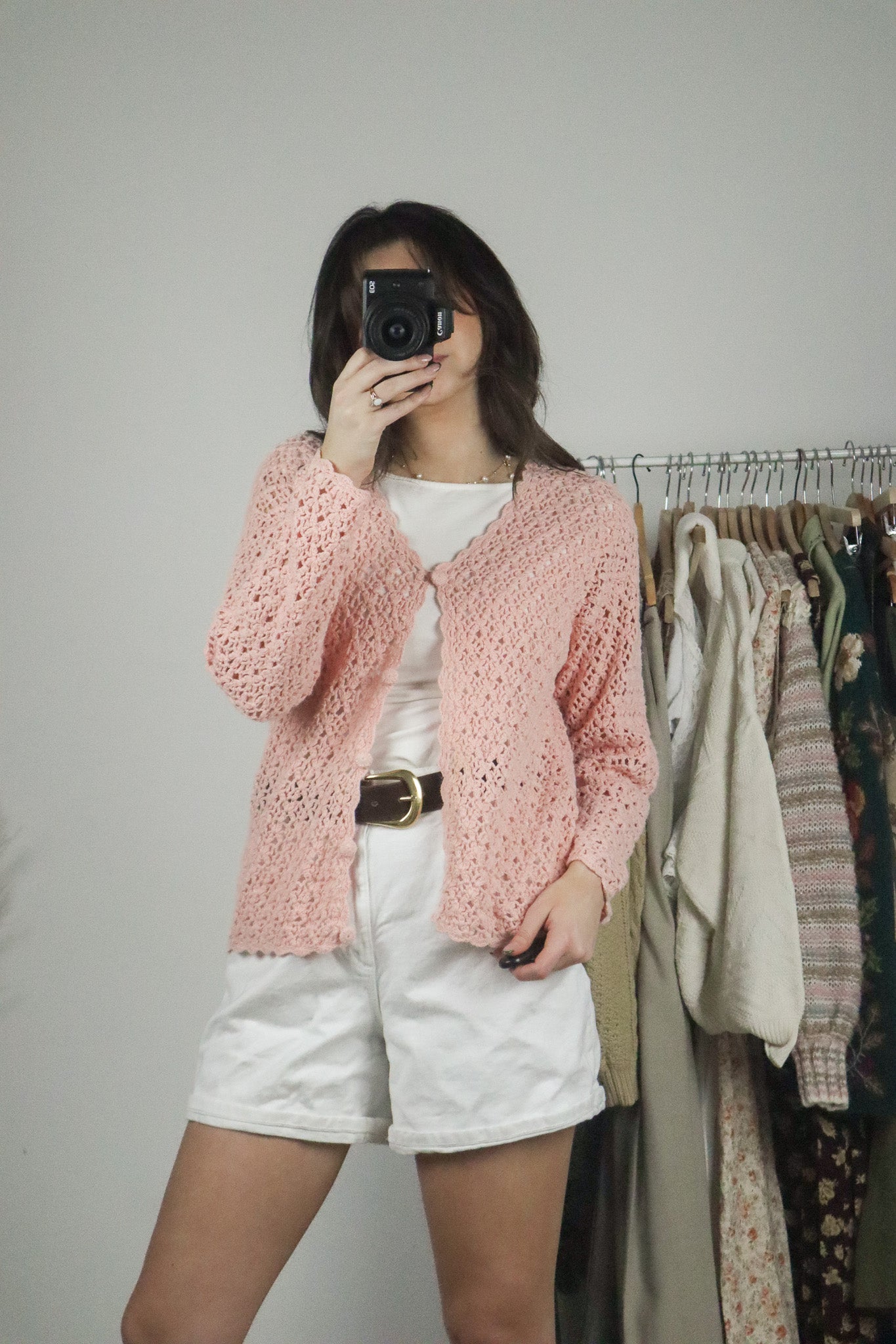 Vintage x Crochet Cardigan (S)