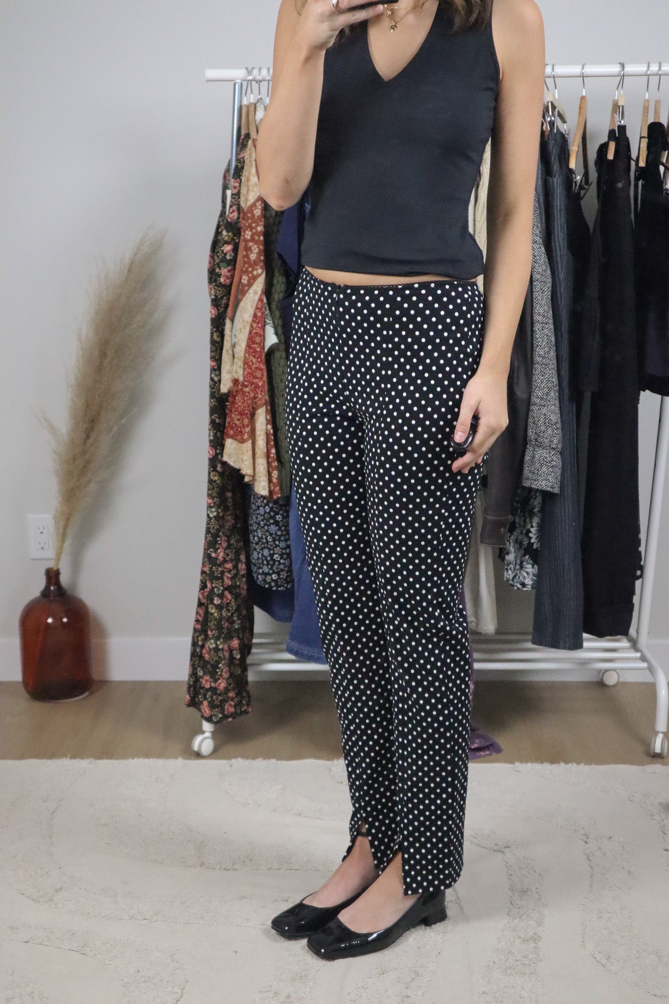 Made in Canada x Vintage x Polkadot Cigarette Pants (2)
