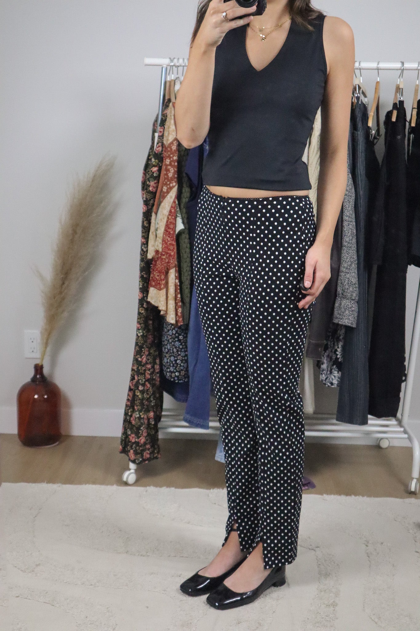 Made in Canada x Vintage x Polkadot Cigarette Pants (2)