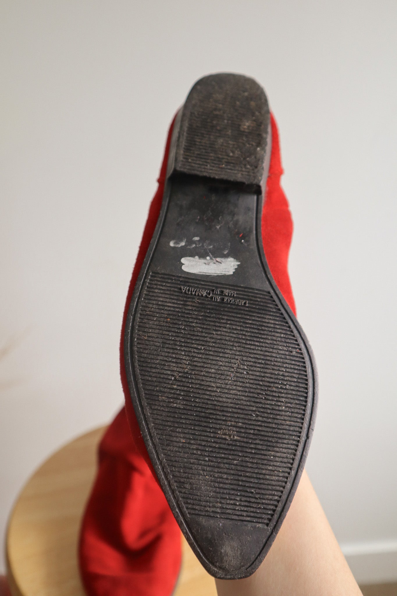 Made in Canada x Vintage x Suede Cowgirl Boots (8)