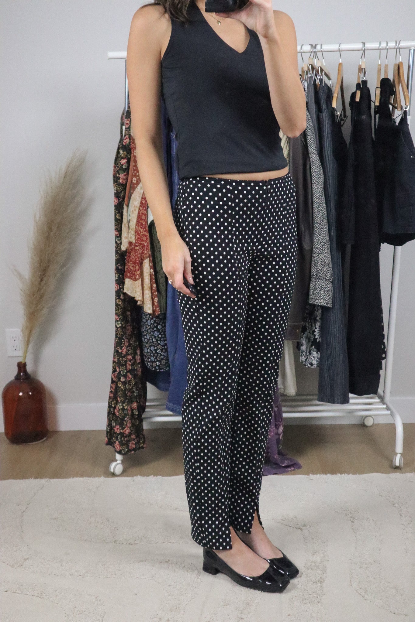Made in Canada x Vintage x Polkadot Cigarette Pants (2)