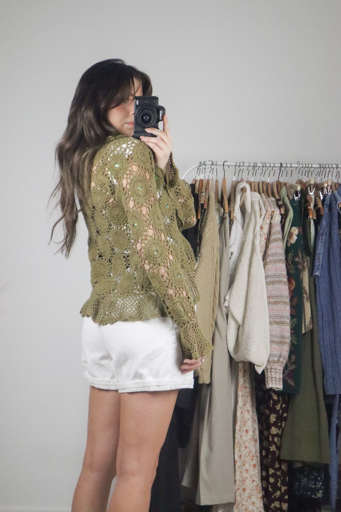 Vintage x Sequence Crochet Cardi (XS/S)