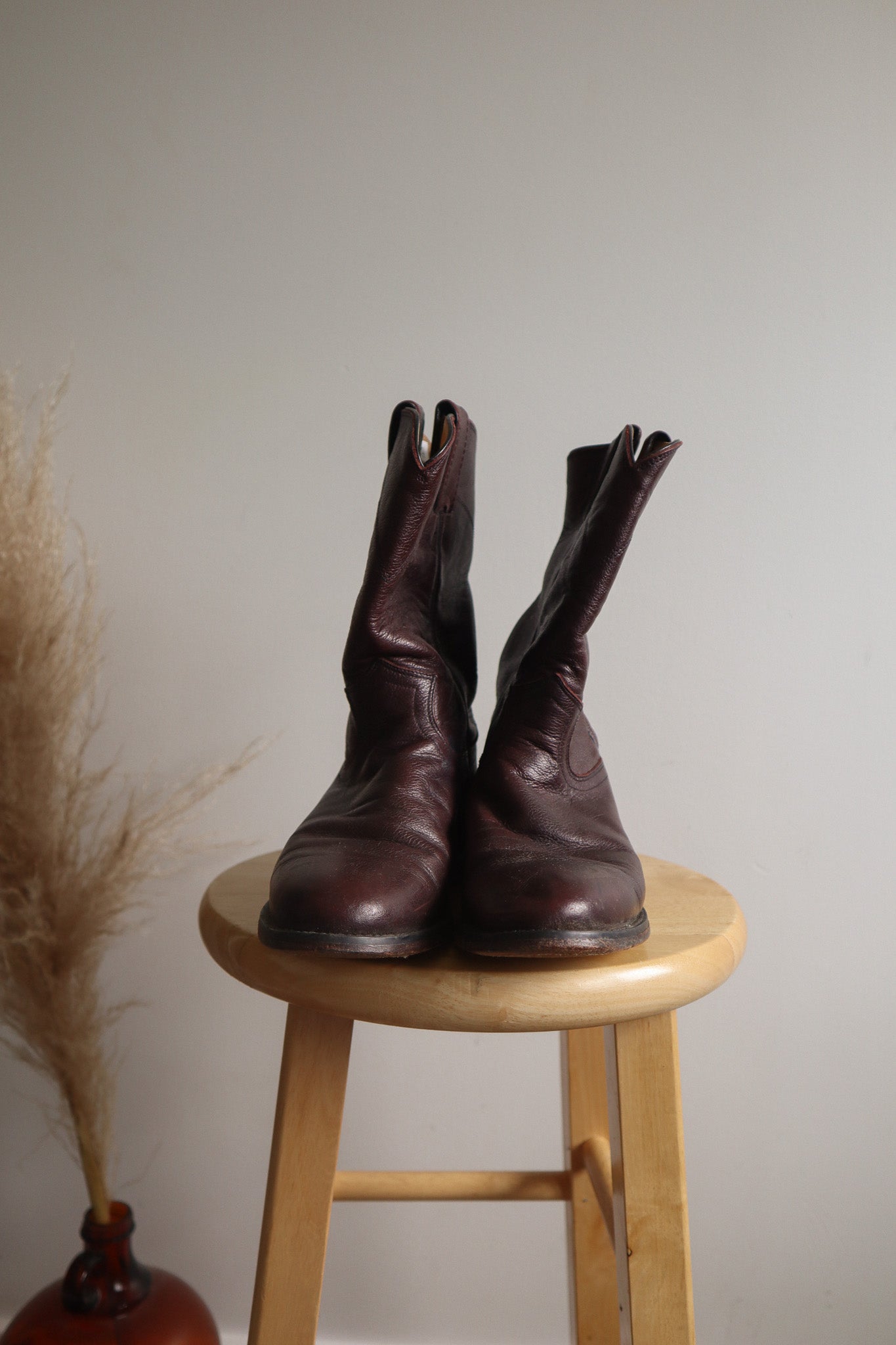 Vintage x Leather Cowgirl Boots (8)