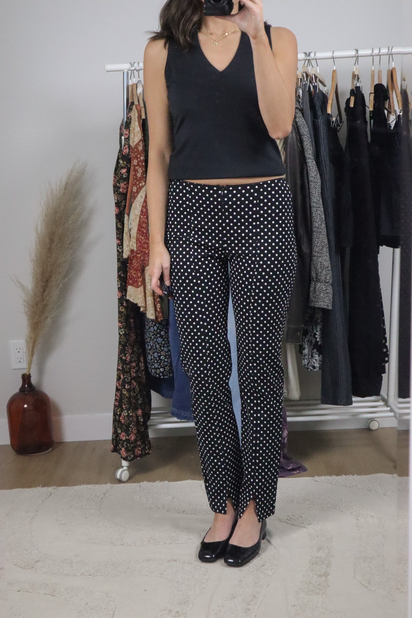 Made in Canada x Vintage x Polkadot Cigarette Pants (2)