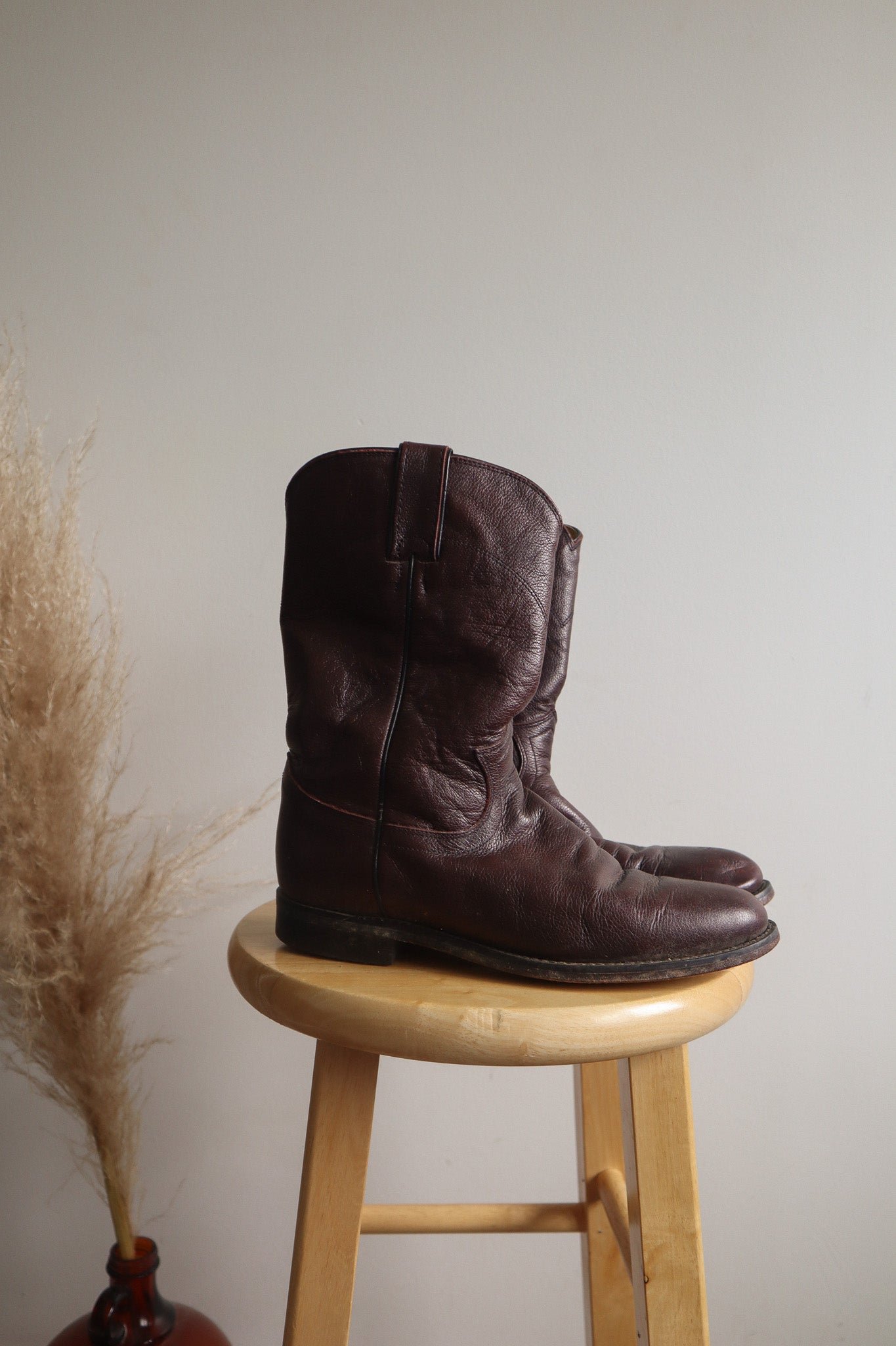 Vintage x Leather Cowgirl Boots (8)