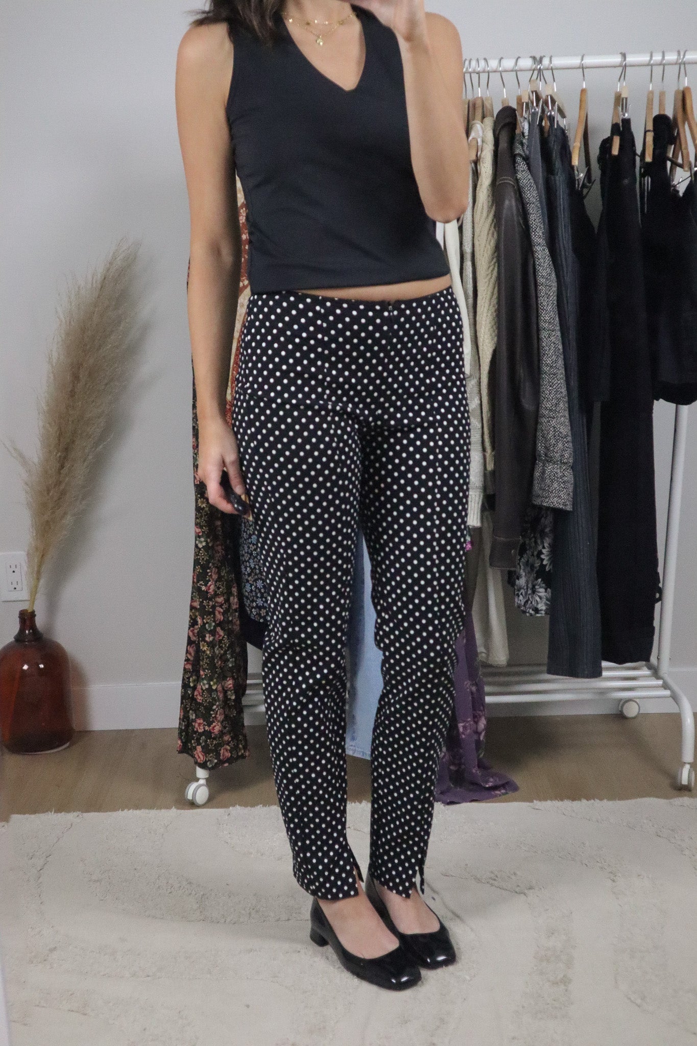 Made in Canada x Vintage x Polkadot Cigarette Pants (2)