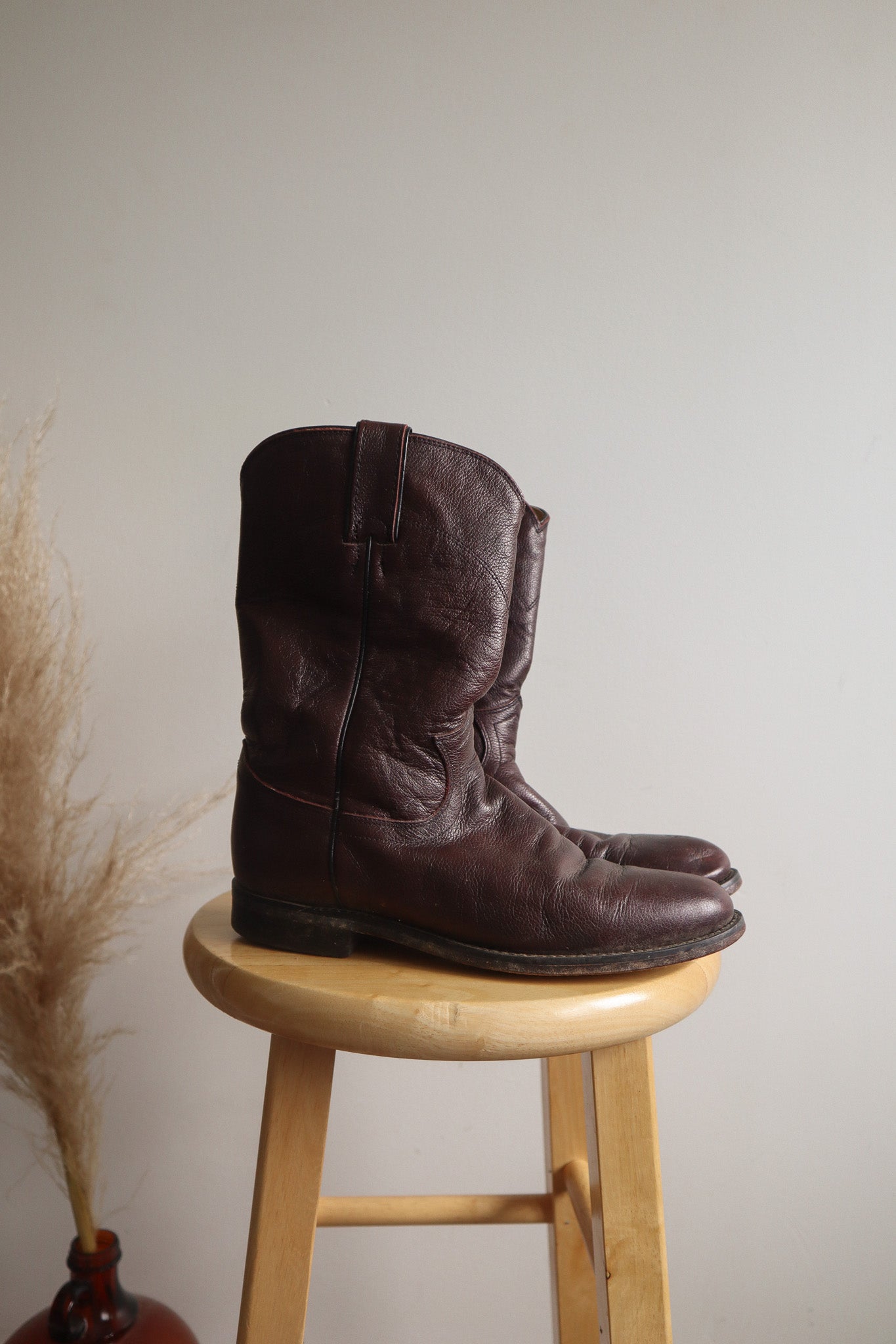 Vintage x Leather Cowgirl Boots (8)
