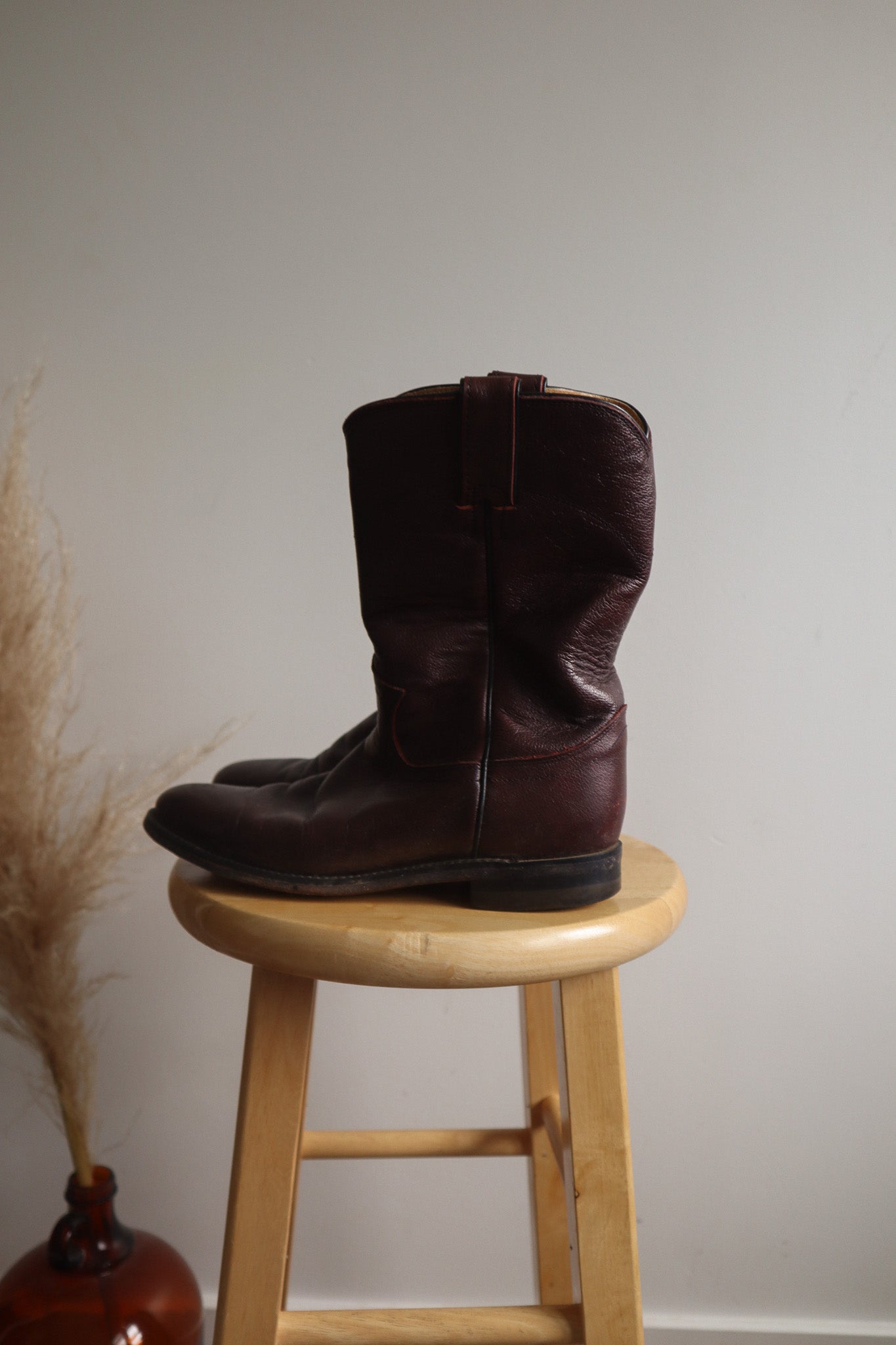 Vintage x Leather Cowgirl Boots (8)