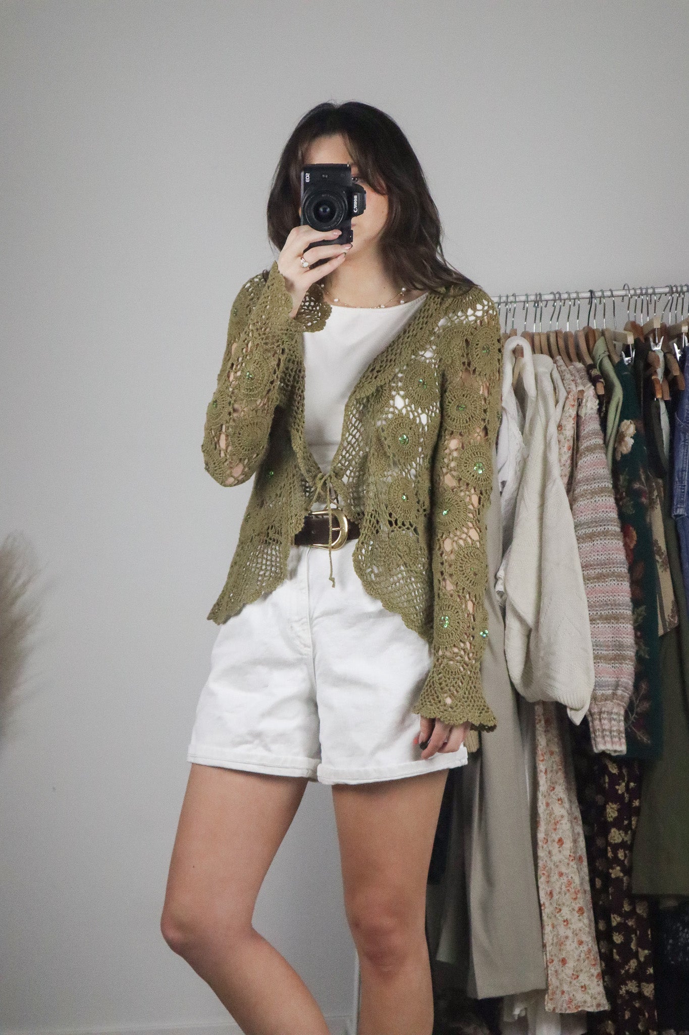Vintage x Sequence Crochet Cardi (XS/S)