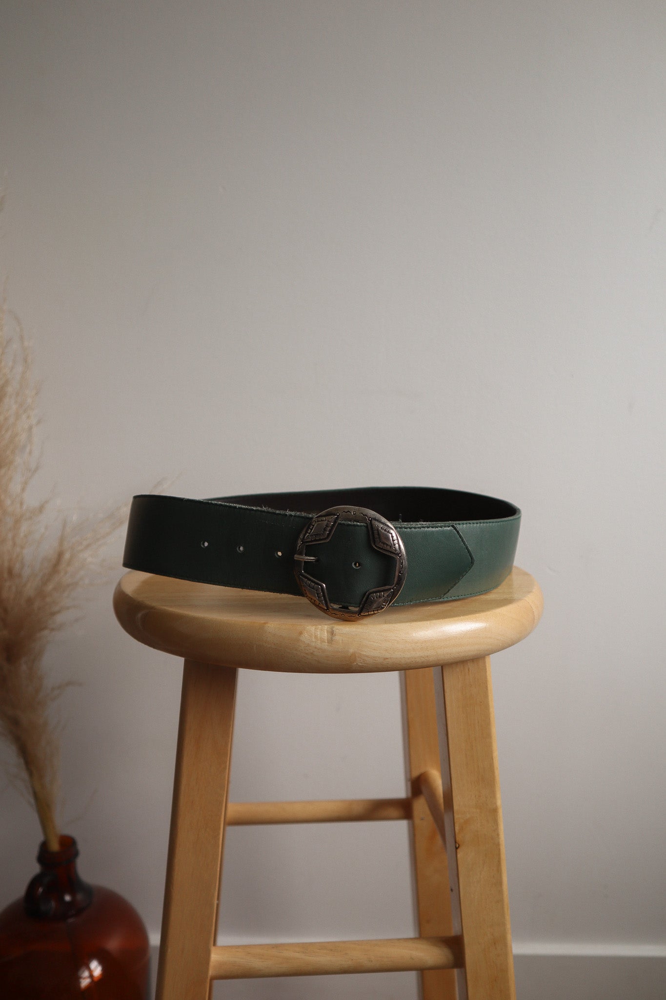 Vintage x Leather Belt (XS/S)