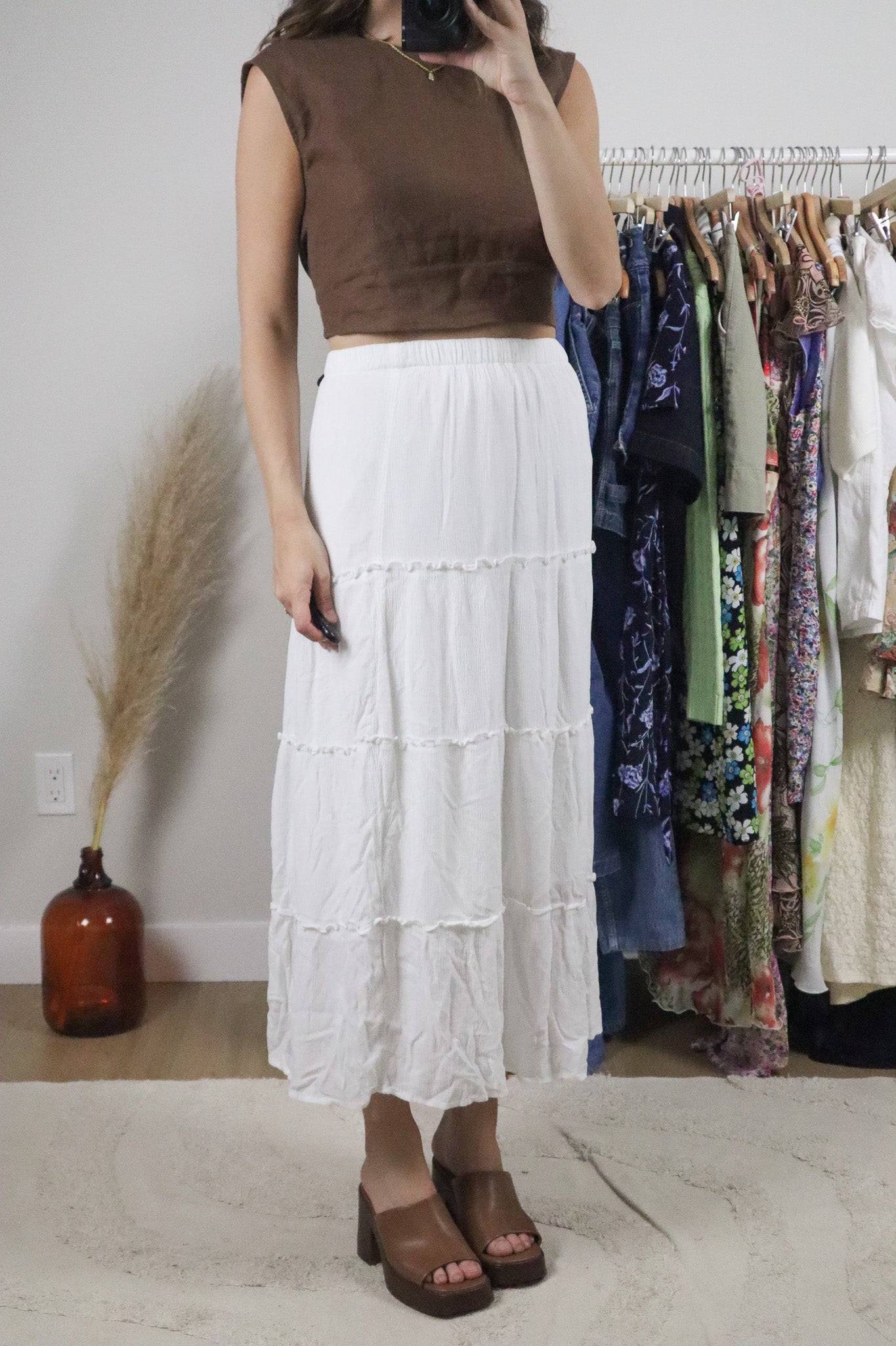 Modern x Tiered Maxi Skirt (S)