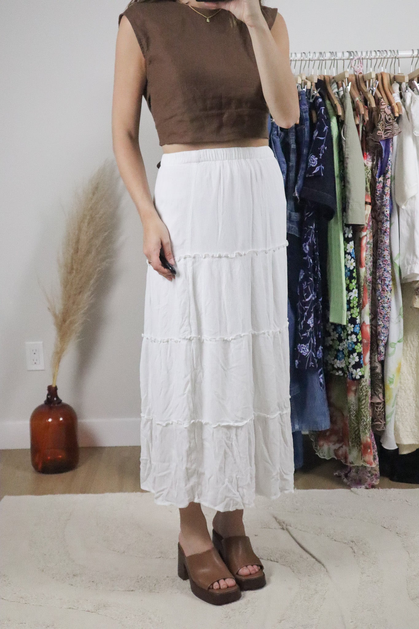 Modern x Tiered Maxi Skirt (S)
