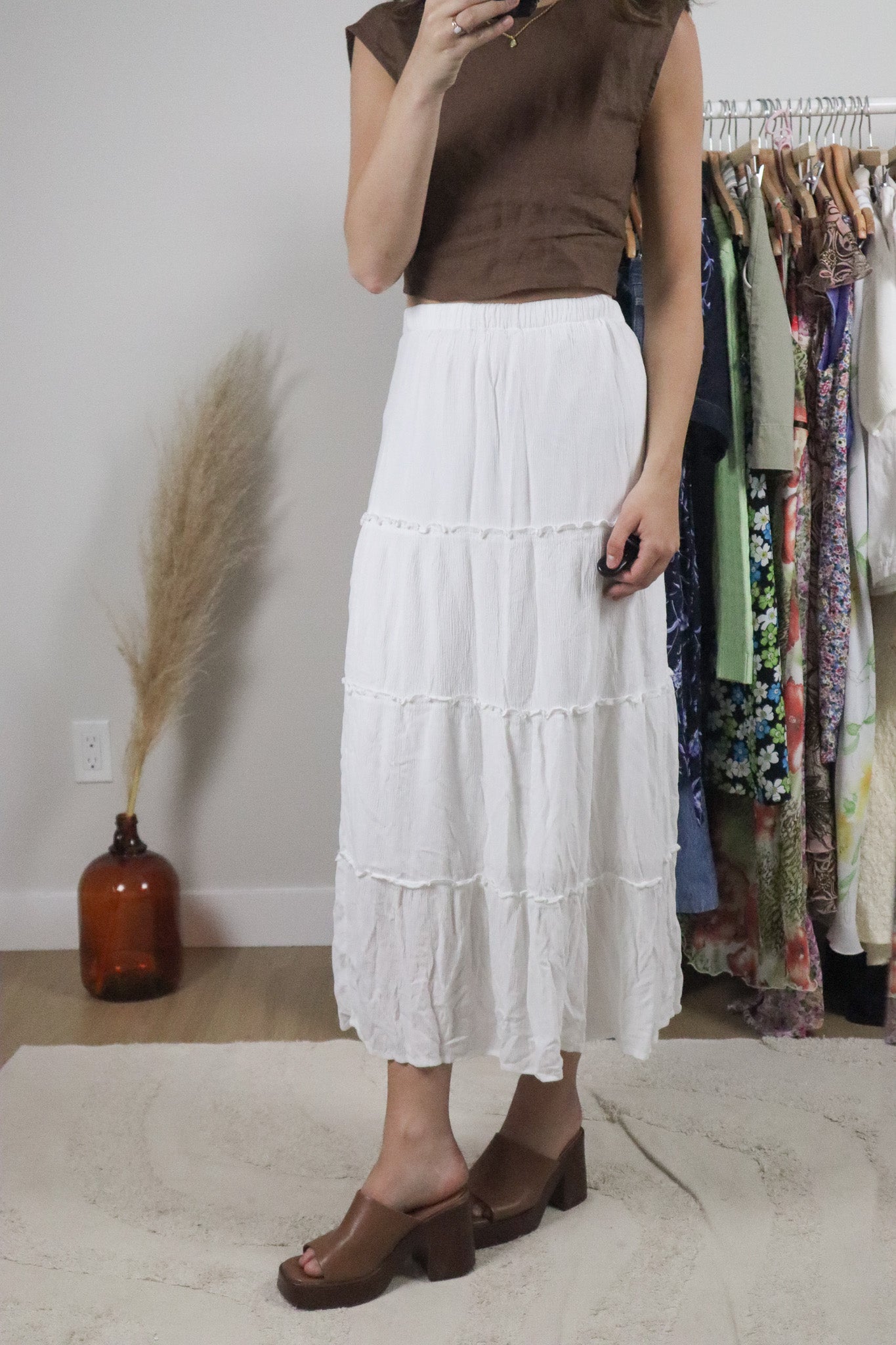 Modern x Tiered Maxi Skirt (S)