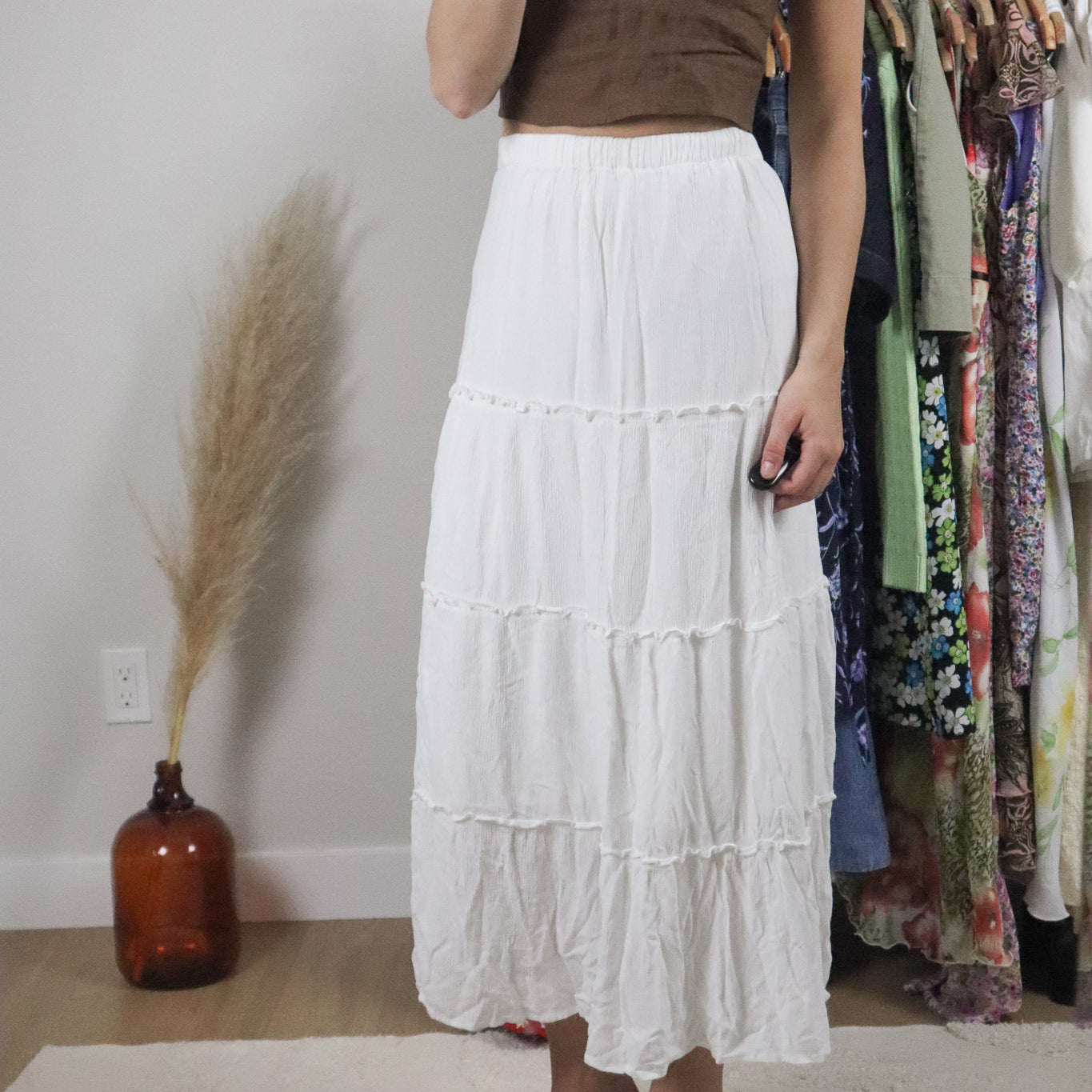 Modern x Tiered Maxi Skirt (S)