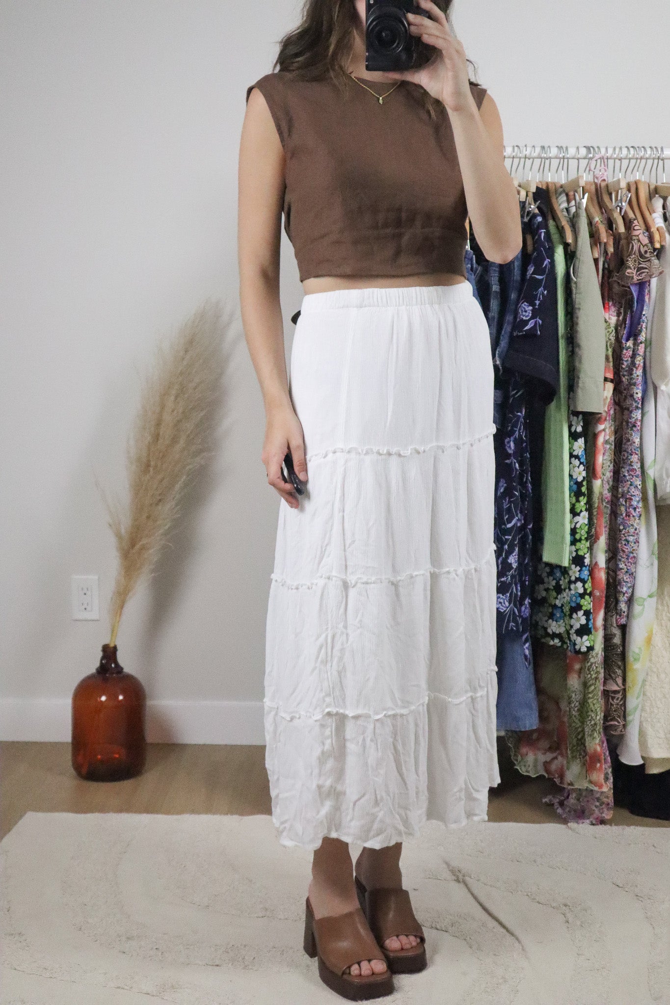 Modern x Tiered Maxi Skirt (S)