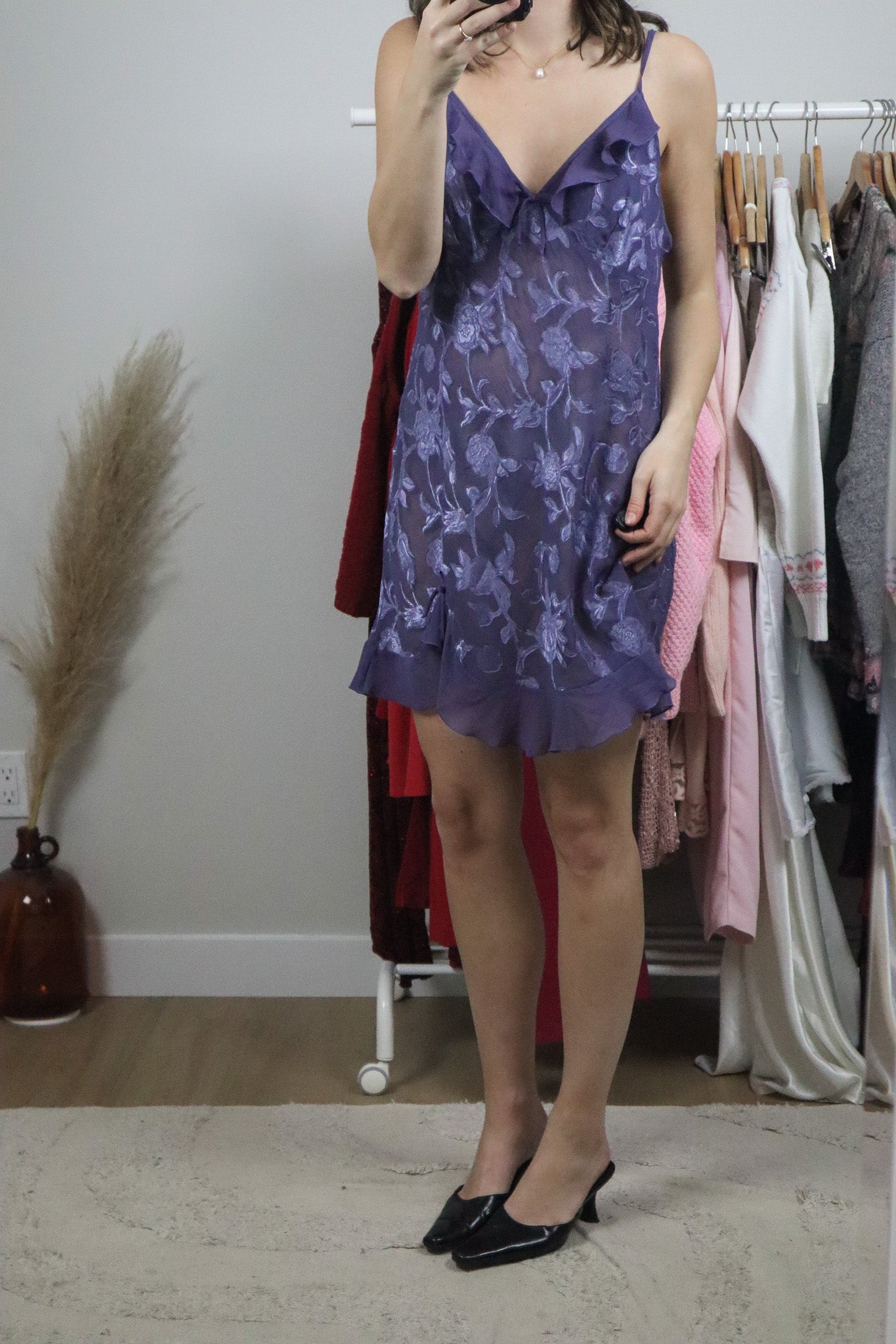 Vintage x Mesh Slip Dress (8)