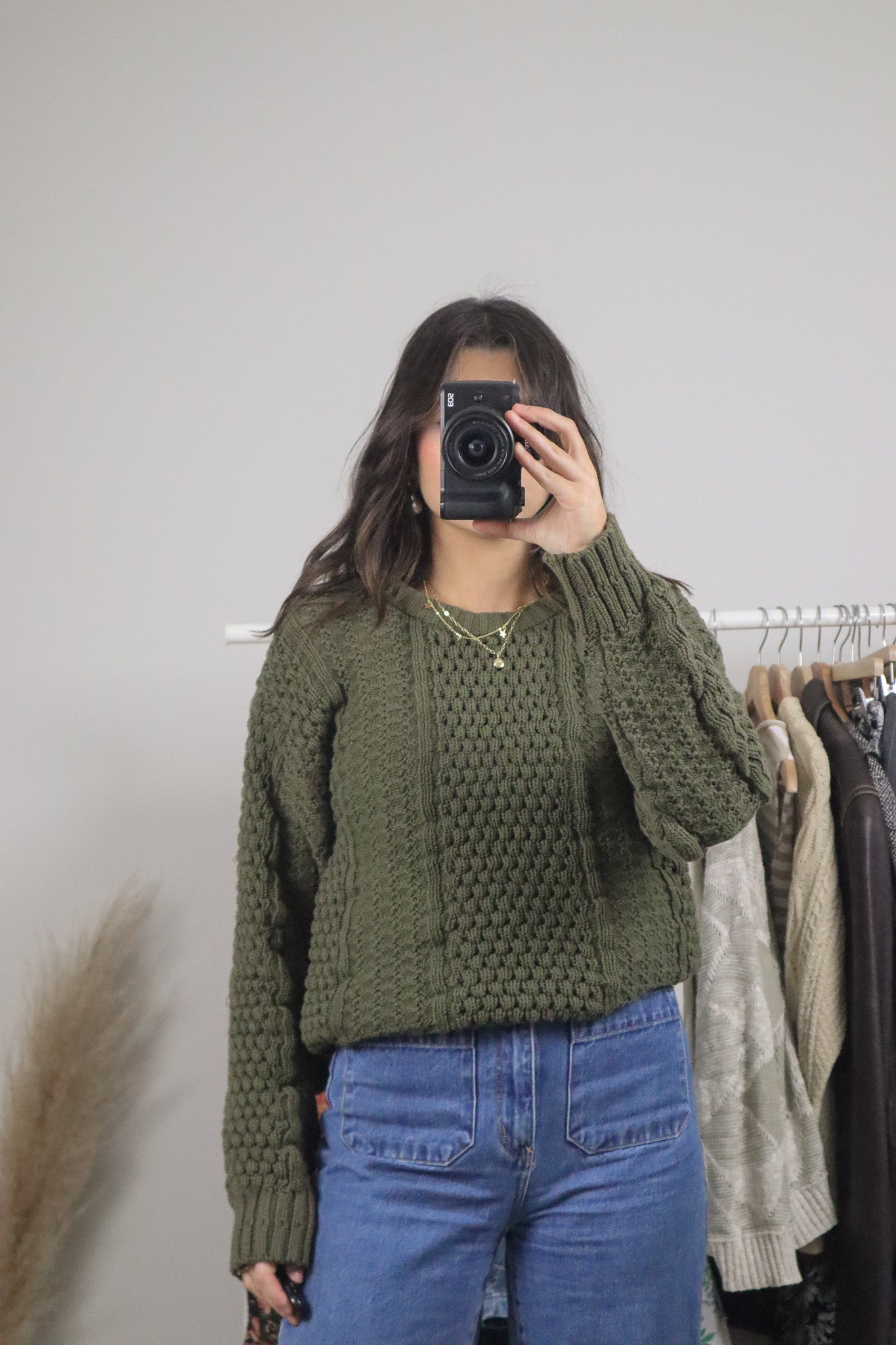 Made in Korea x Vintage x Cotton Chunky Knit Sweater (M)