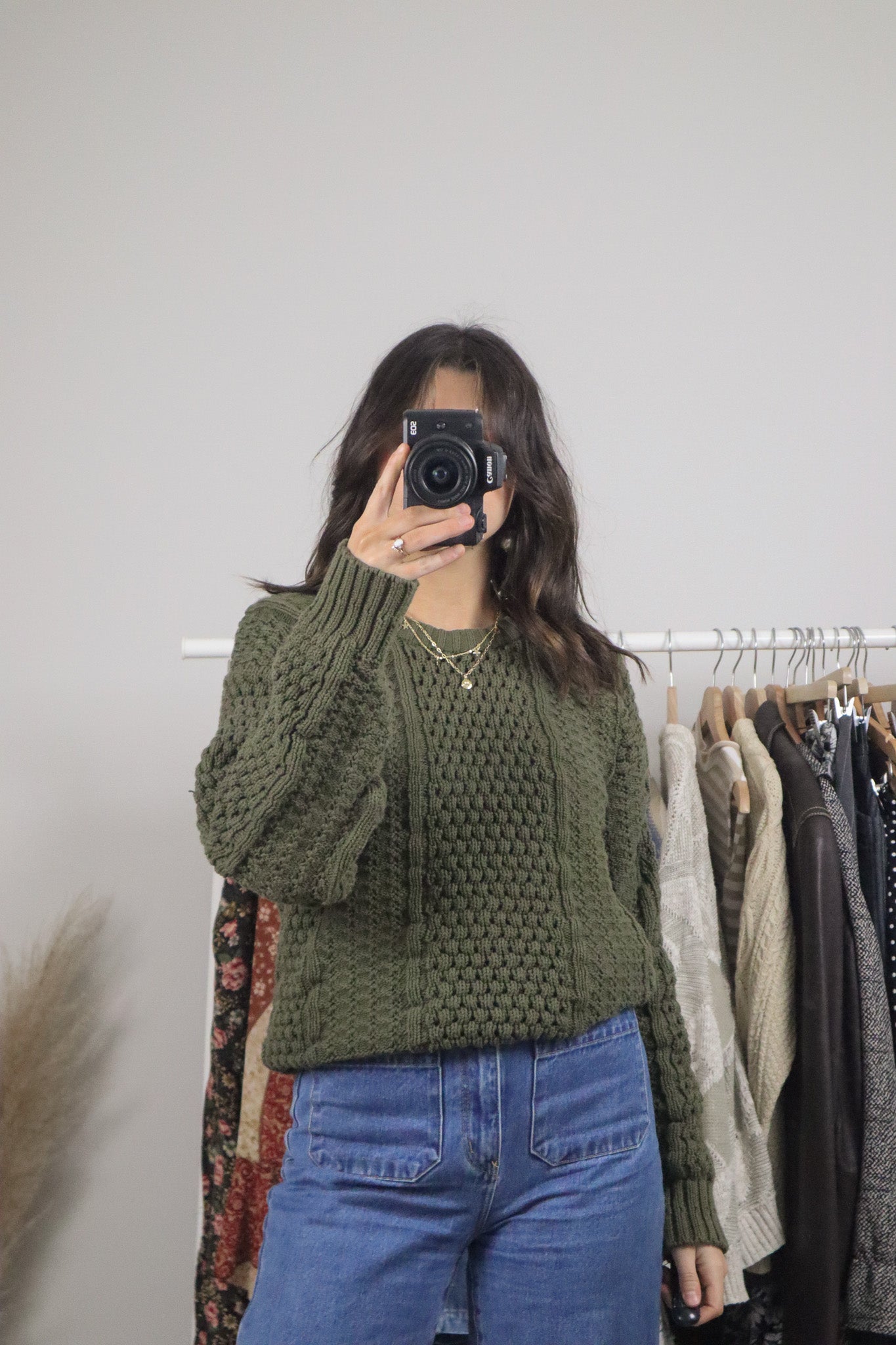Made in Korea x Vintage x Cotton Chunky Knit Sweater (M)