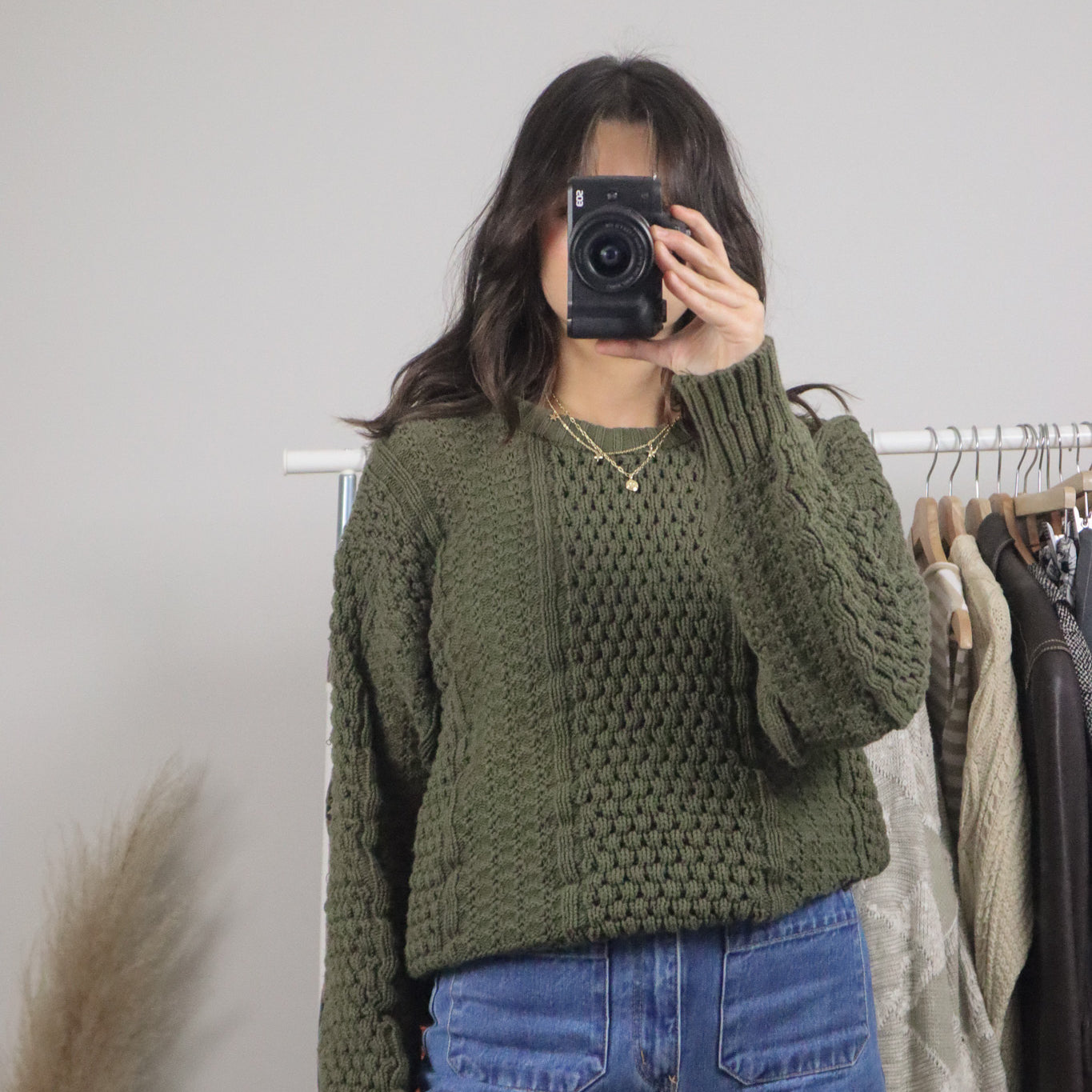 Made in Korea x Vintage x Cotton Chunky Knit Sweater (M)