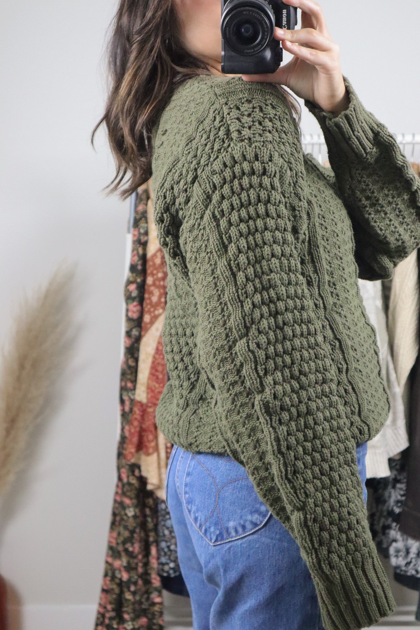 Made in Korea x Vintage x Cotton Chunky Knit Sweater (M)
