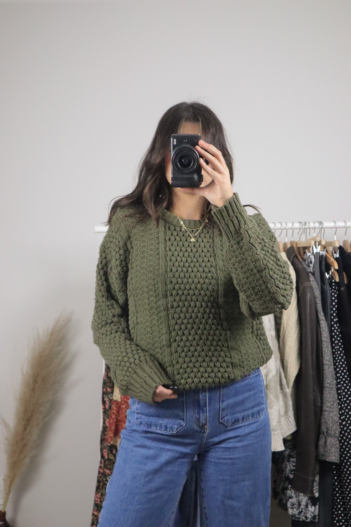 Made in Korea x Vintage x Cotton Chunky Knit Sweater (M)
