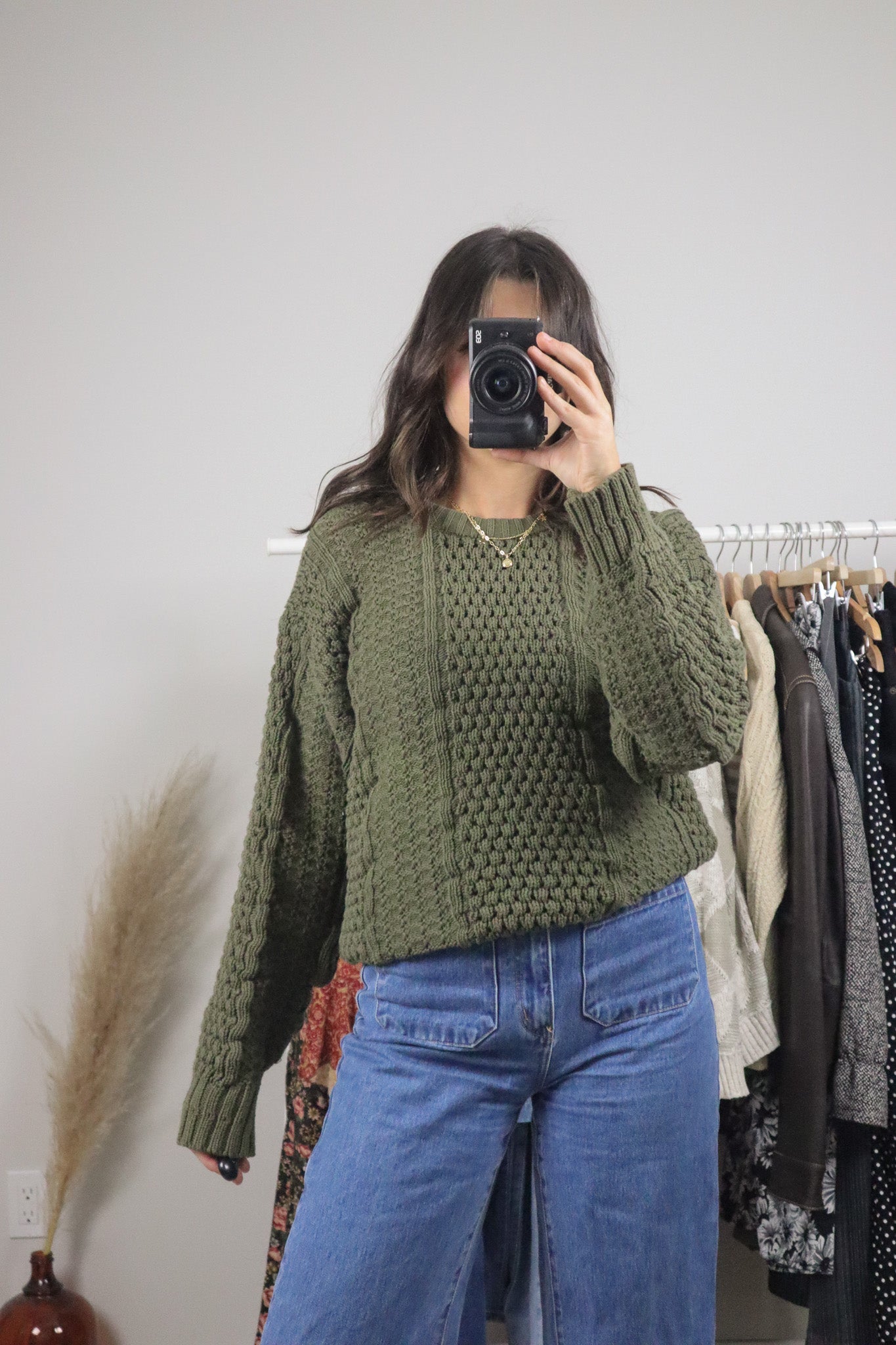 Made in Korea x Vintage x Cotton Chunky Knit Sweater (M)