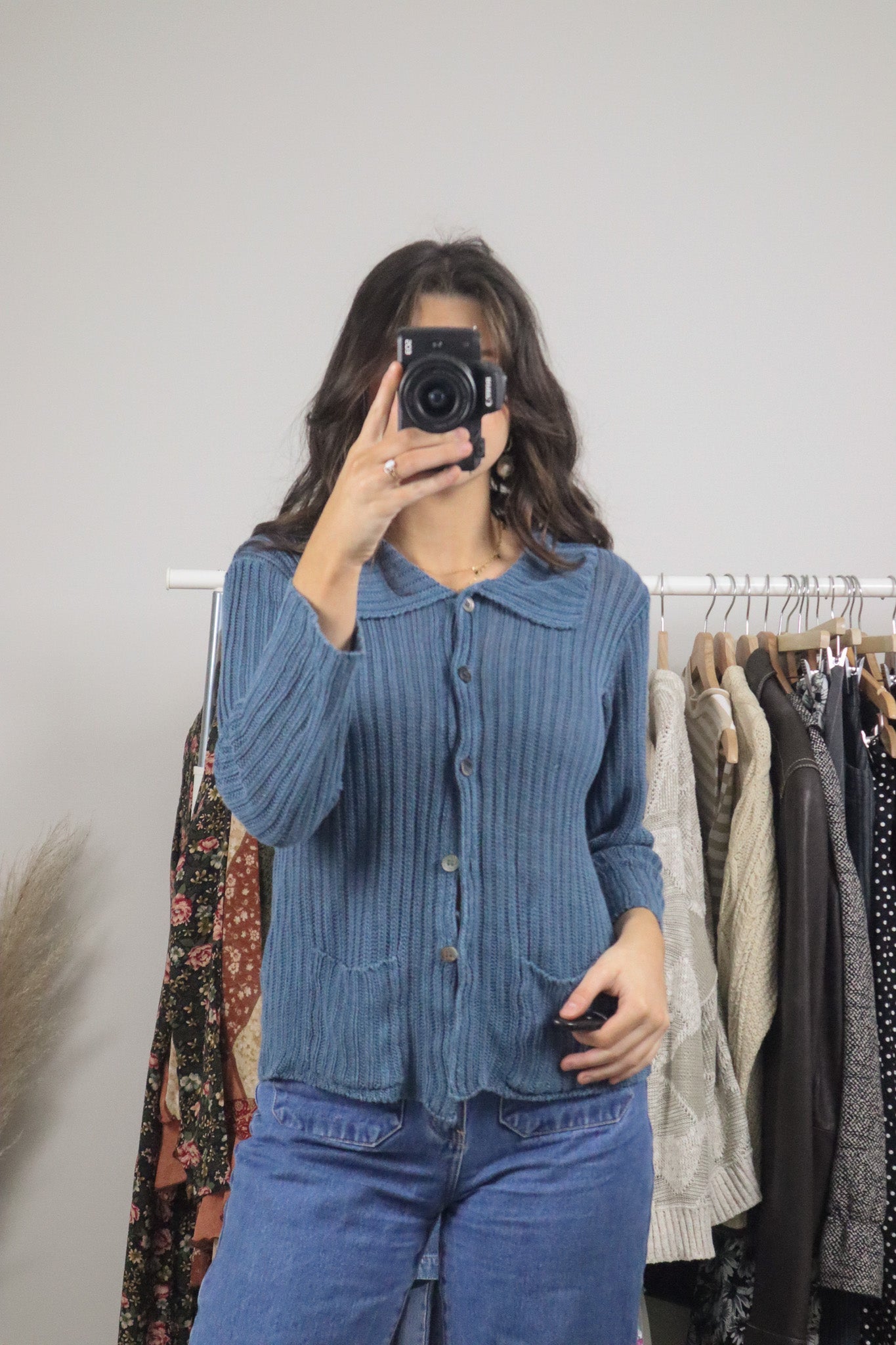 Made in Italy x Vintage x Collared Knit Top (S)