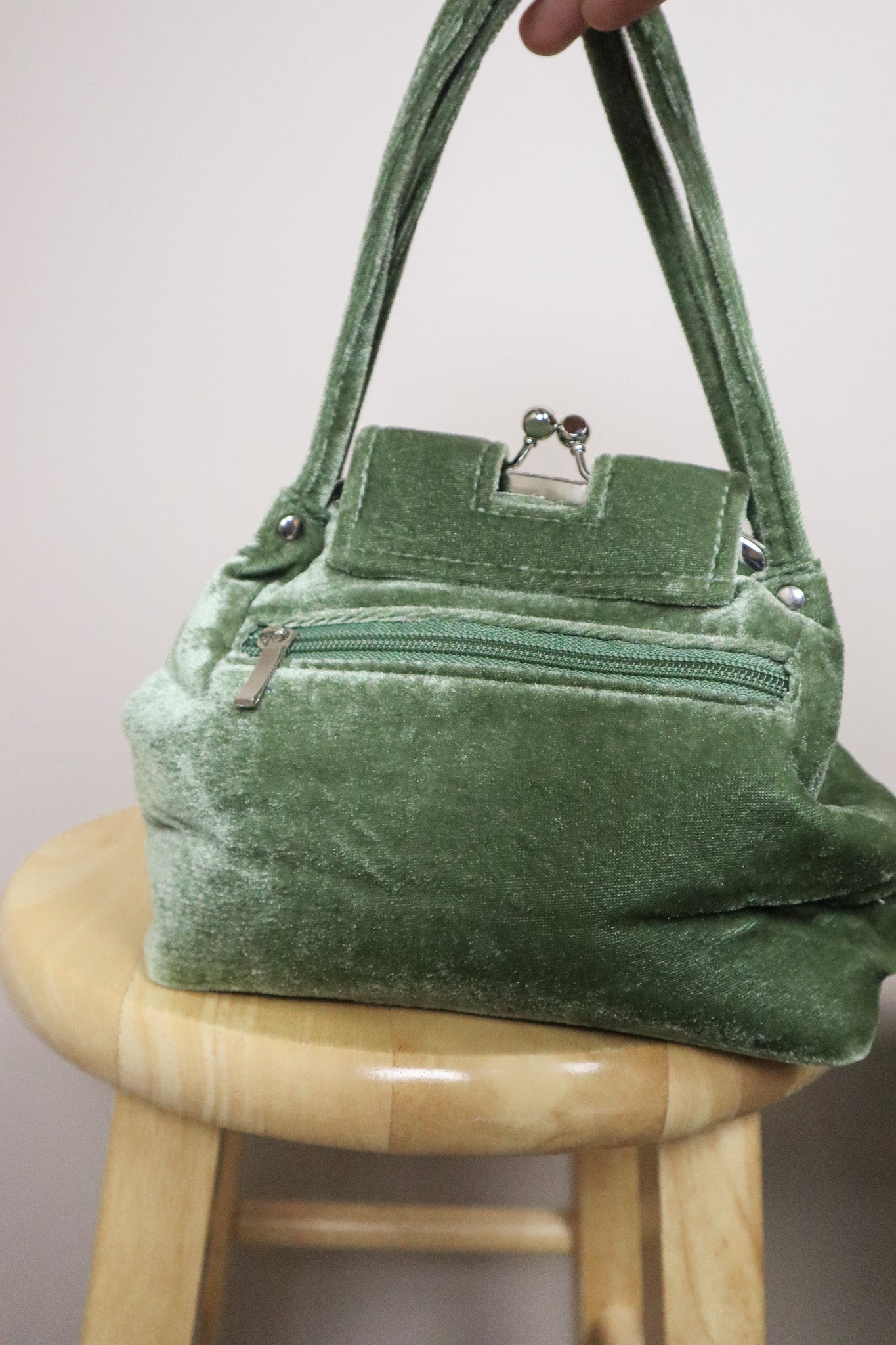 Vintage x Velvet Beaded Purse