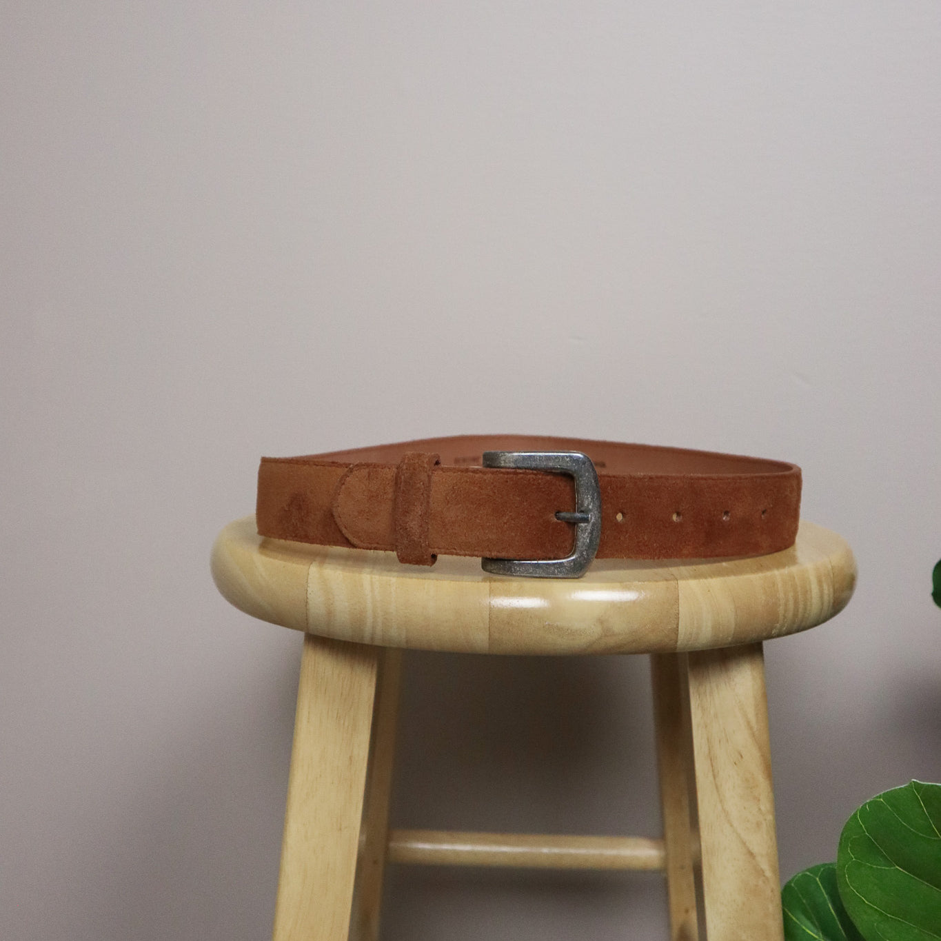 Made in Canada x Vintage x Suede Belt (XS)