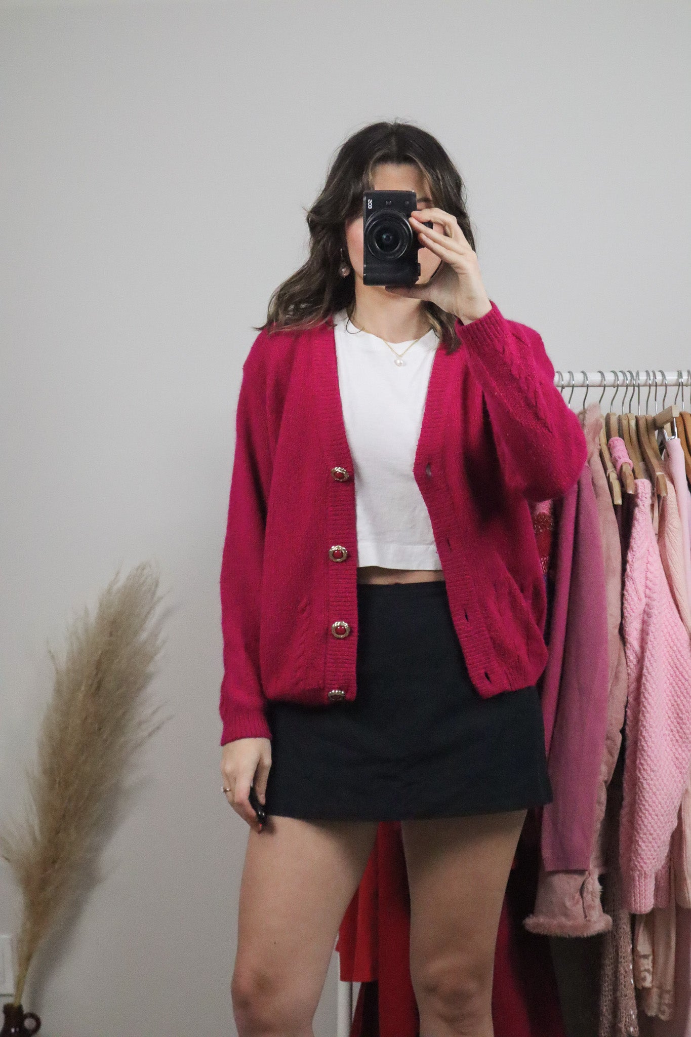 Vintage x Silk & Angora Cardigan (S)
