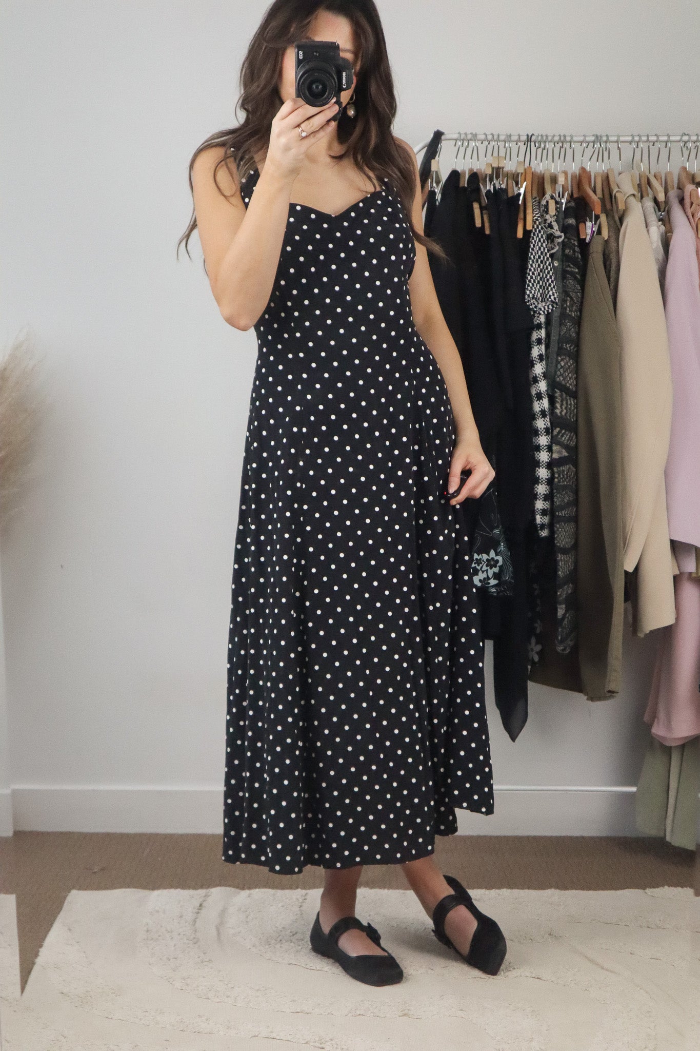 Vintage x Polka Dot Maxi Dress (8/10)