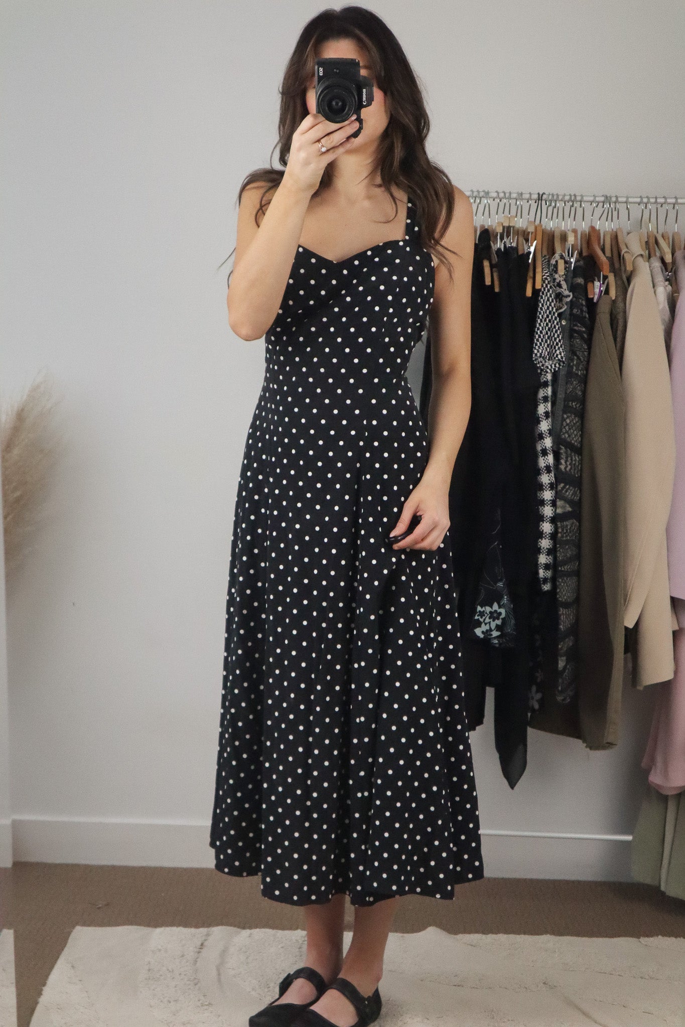 Vintage x Polka Dot Maxi Dress (8/10)