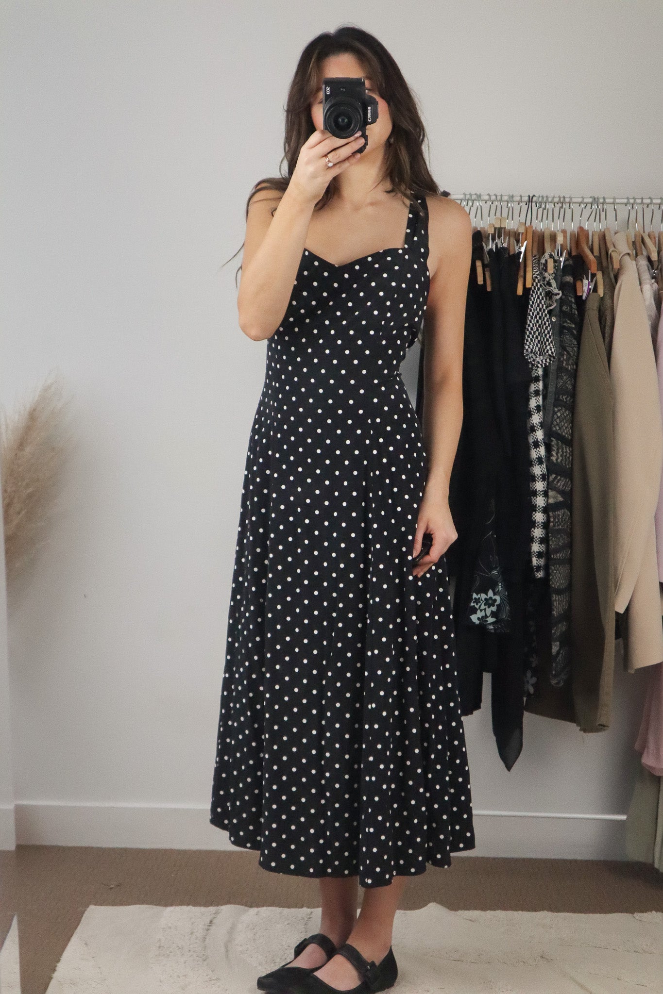 Vintage x Polka Dot Maxi Dress (8/10)