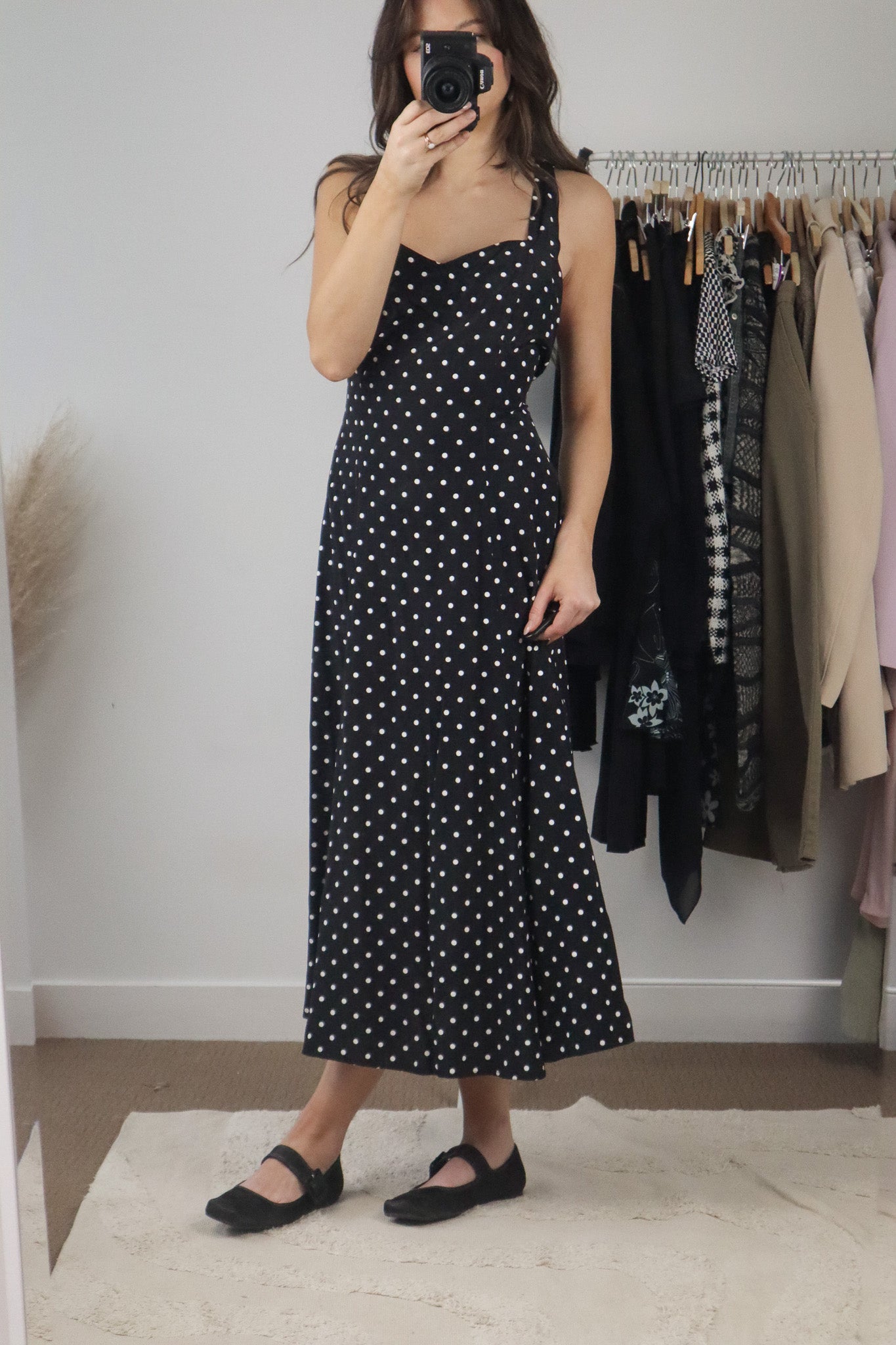 Vintage x Polka Dot Maxi Dress (8/10)