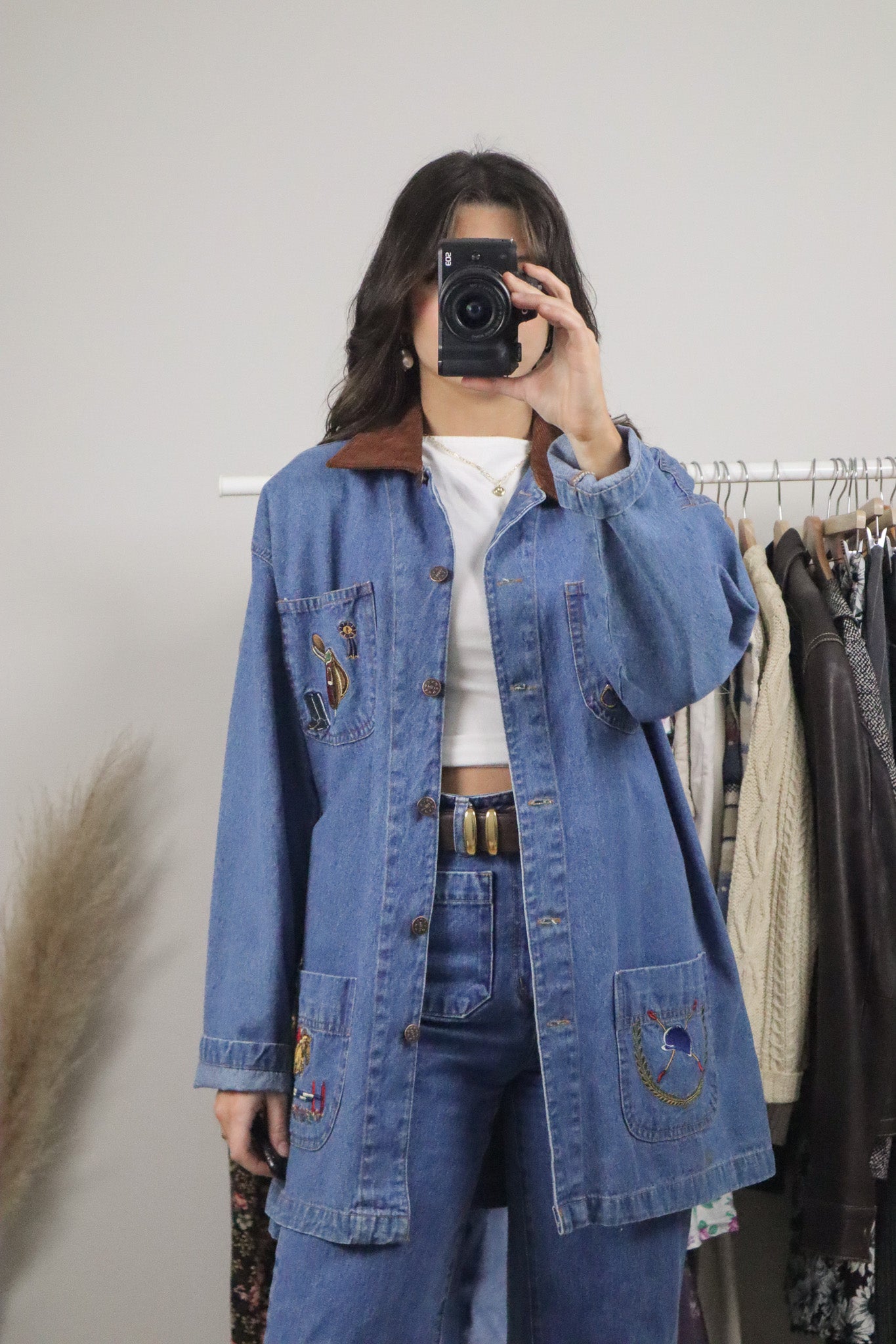 Vintage x Equestrian Embroidered Barn Coat (M/L)