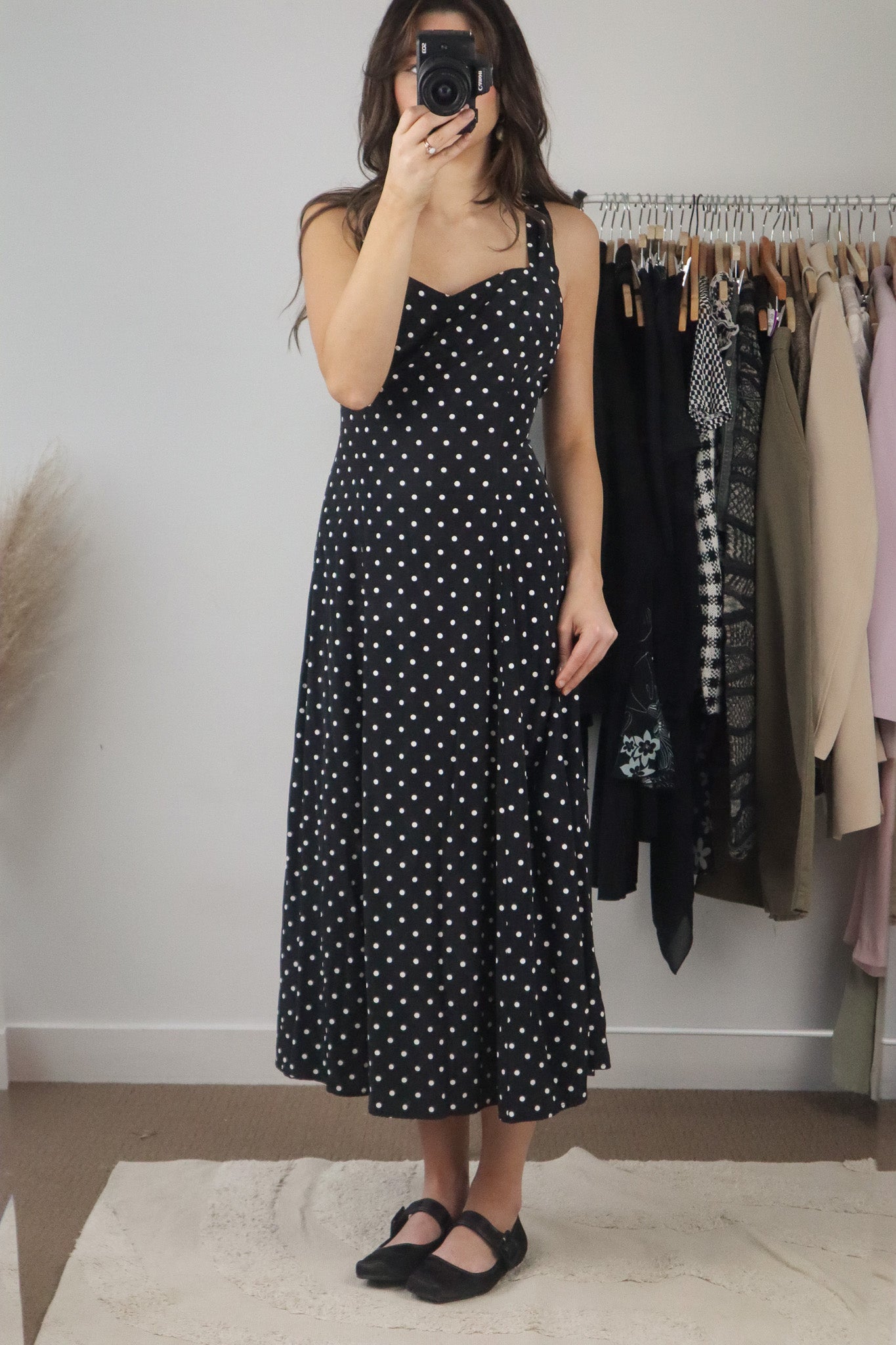Vintage x Polka Dot Maxi Dress (8/10)