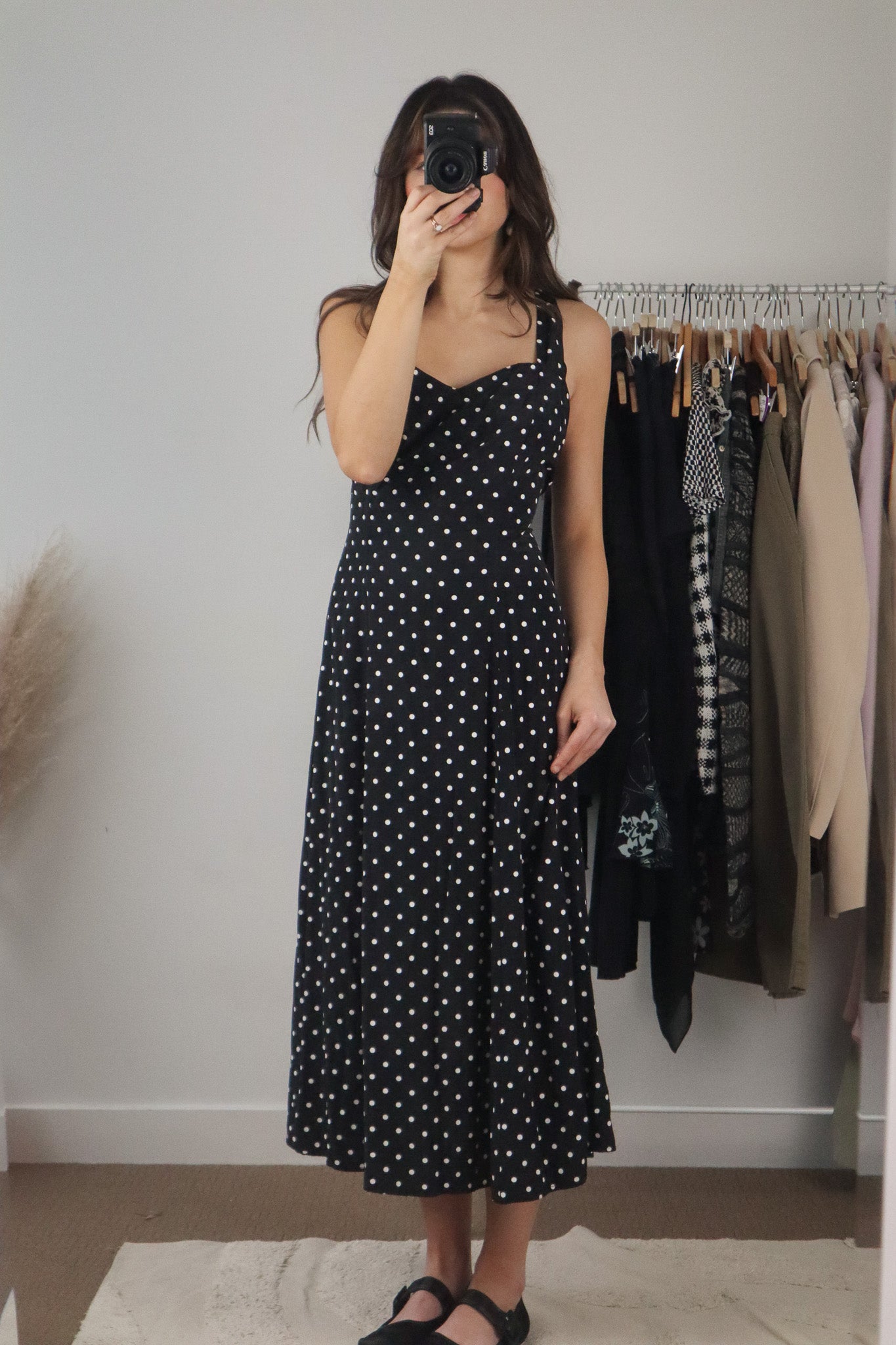 Vintage x Polka Dot Maxi Dress (8/10)